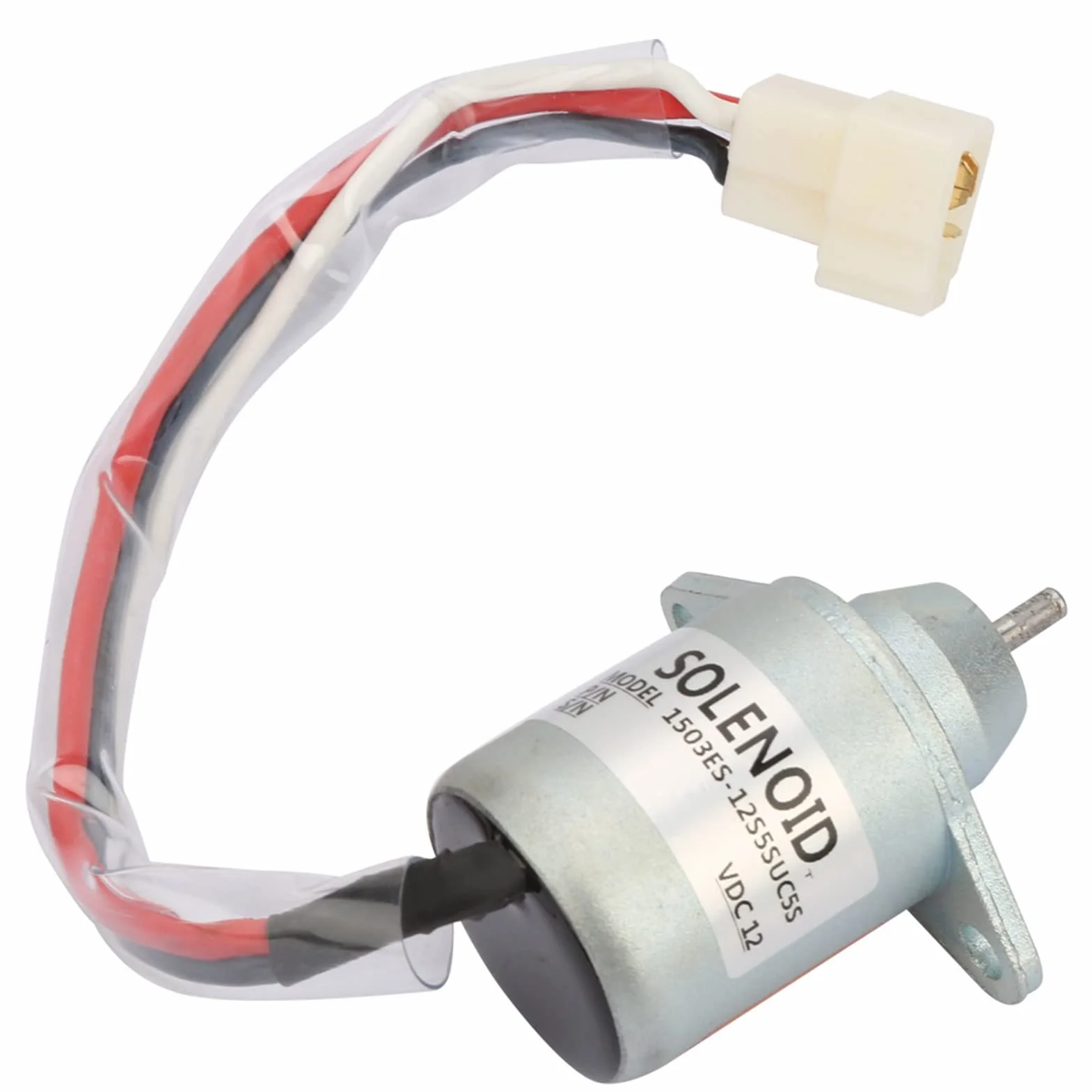 Elektromagnes odcinający 12V do silnika wysokoprężnego, Zestaw elektrozaworu odcinającego 1503ES-12S5SUC5S, Wymiana elektromagnesu 12V, Elektromagnetyczny zawór odcinający dla diesla