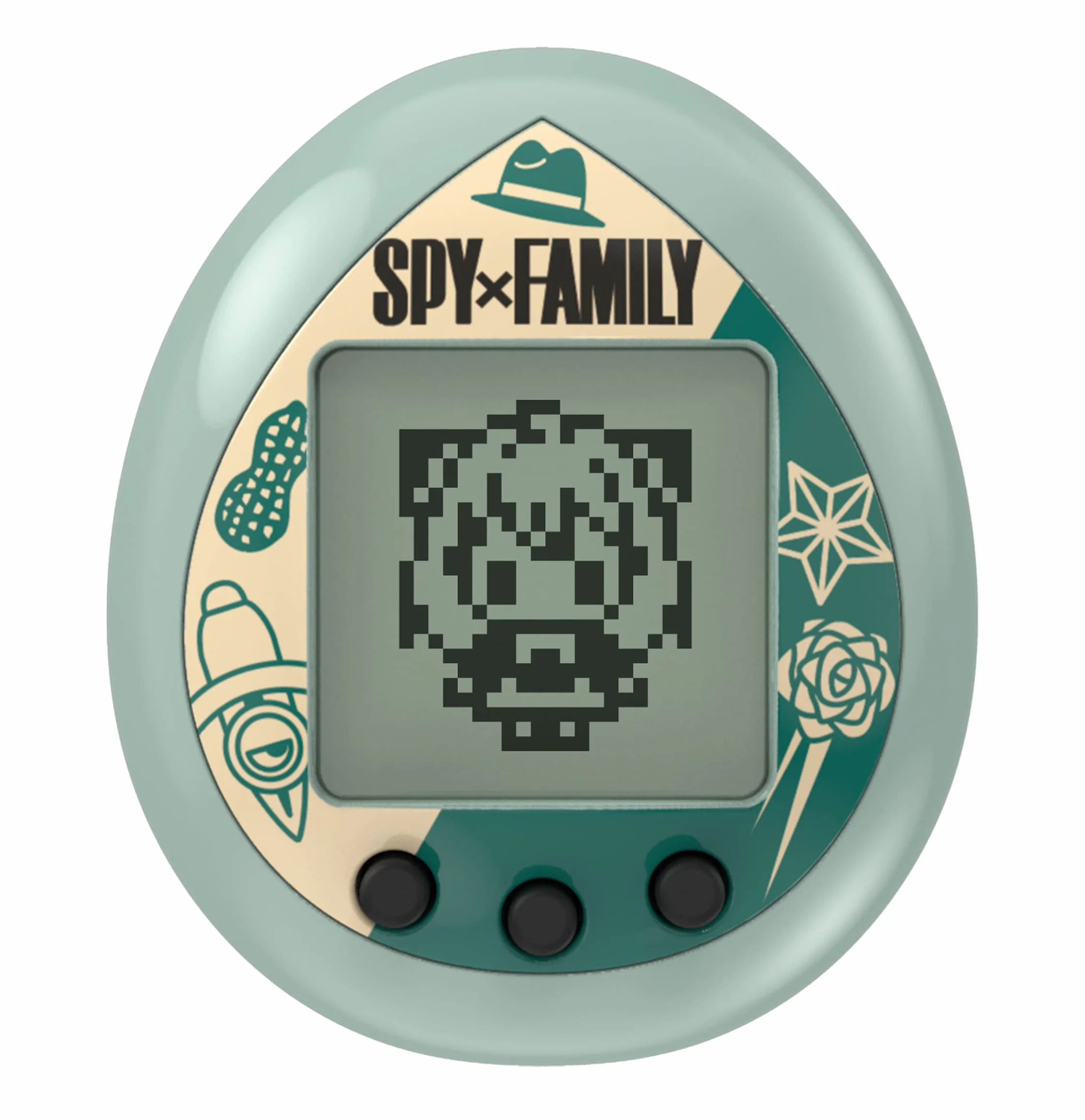 TAMAGOTCHI Bandai Spy X Family Green | Podnieś Anyę z 4 cm wirtualnym zwierzakiem opartym na rodzinie szpiegowskiej mangi i anime Gry ręczne są zabawne zabawki dla chłopców i dziewcząt oraz prezenty
