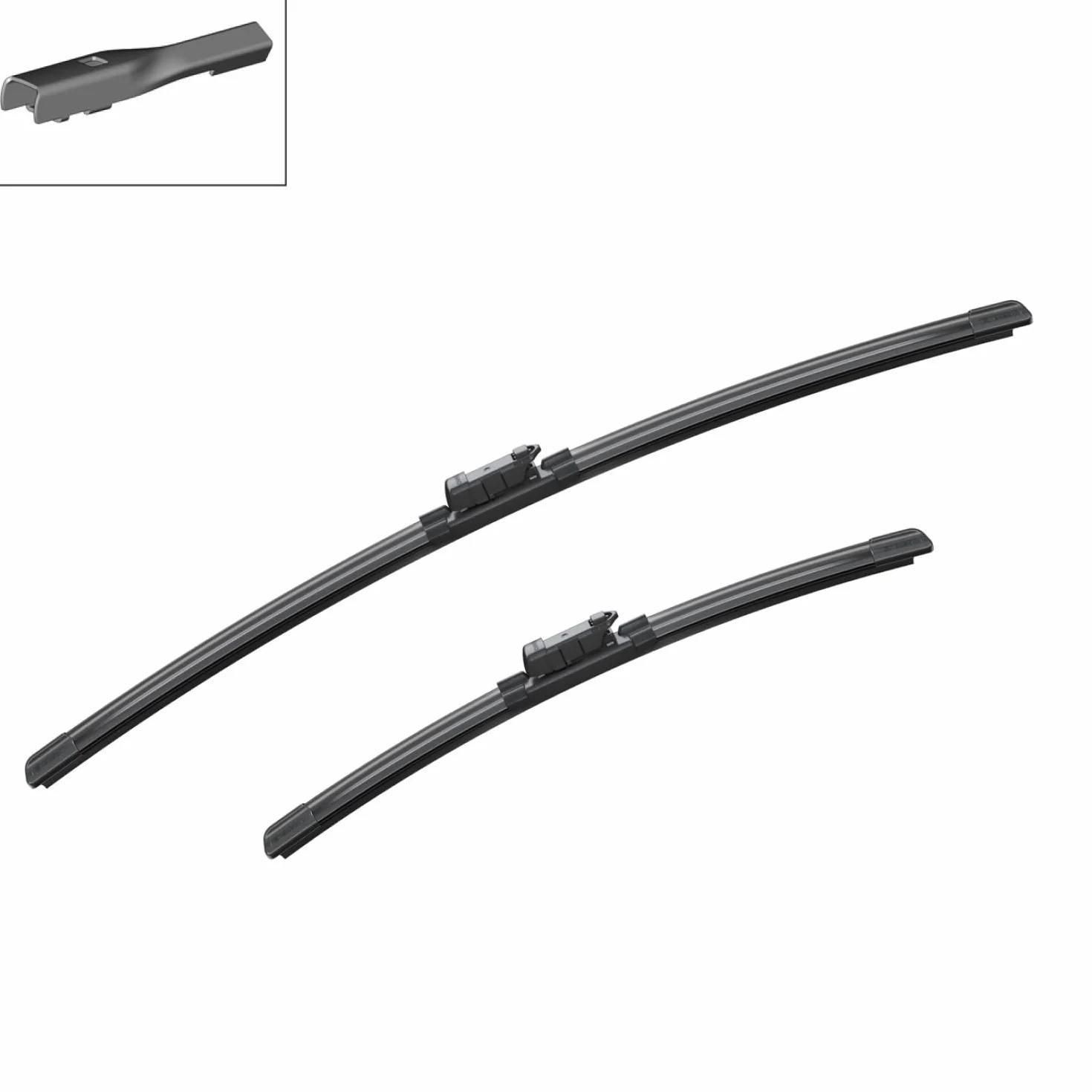 Bosch 3 397 007 555 Pióro Wycieraczki, Czarny, 600 mm/400 mm