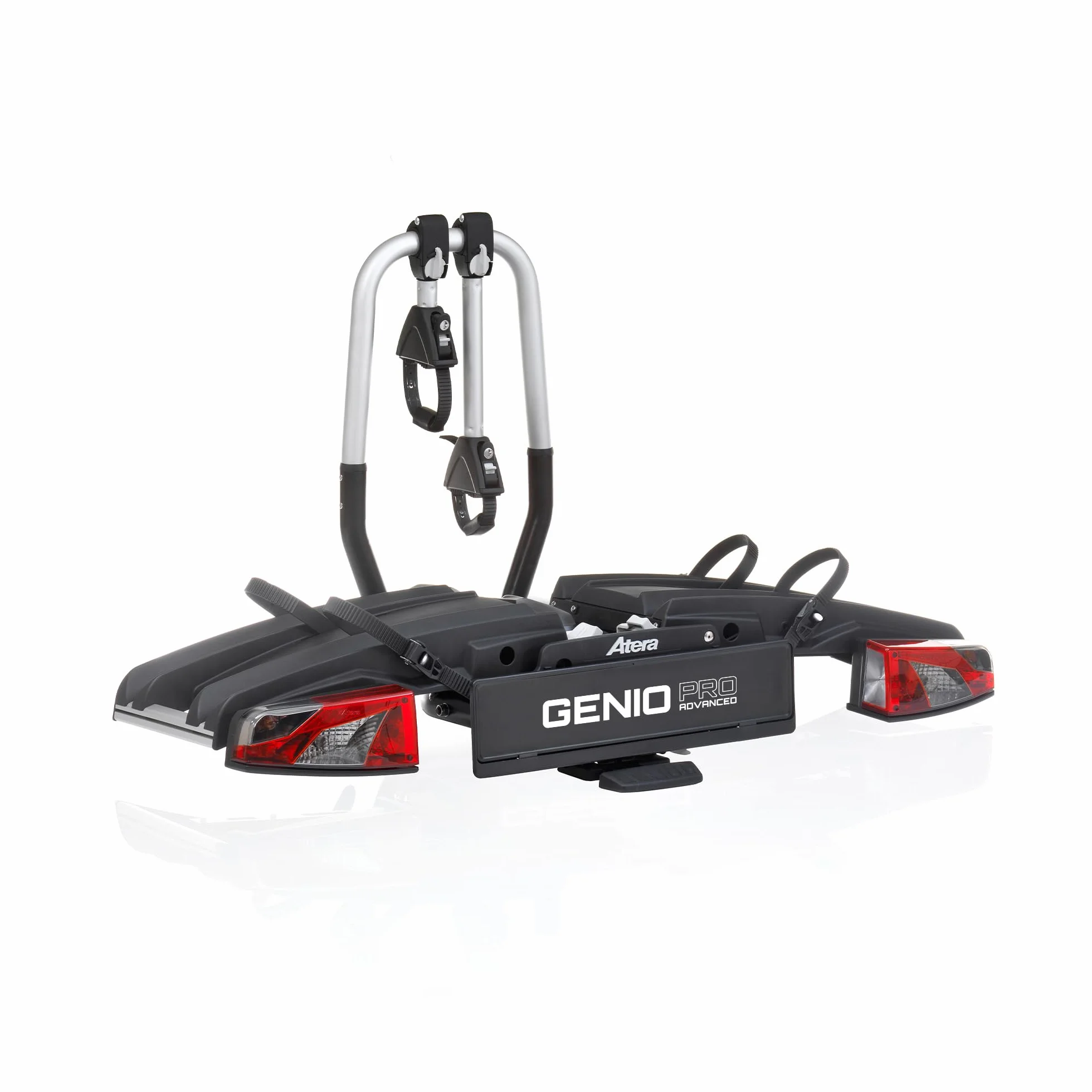 Atera Genio Pro Advanced bagażnik rowerowy składany na 2 rowery e-bike srebrny