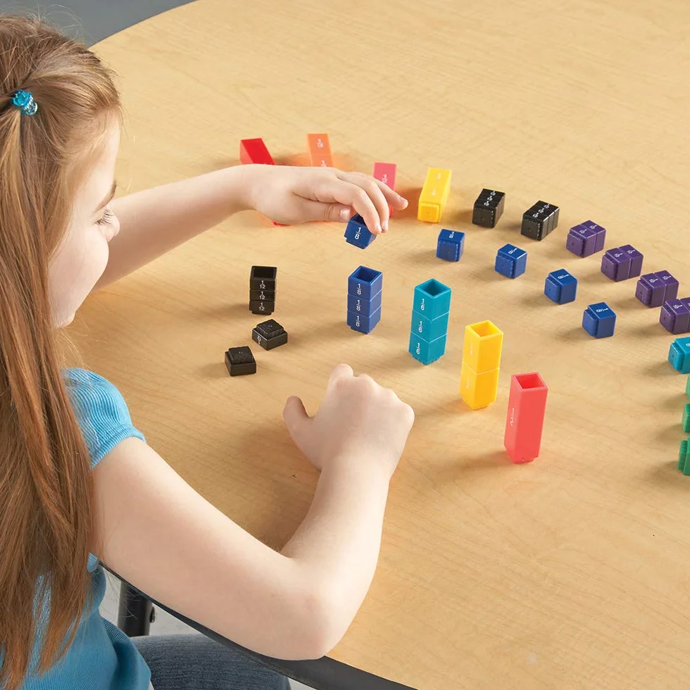 Learning Resources Fraction Tower Kostki Fraction 51-Szt Pakiet