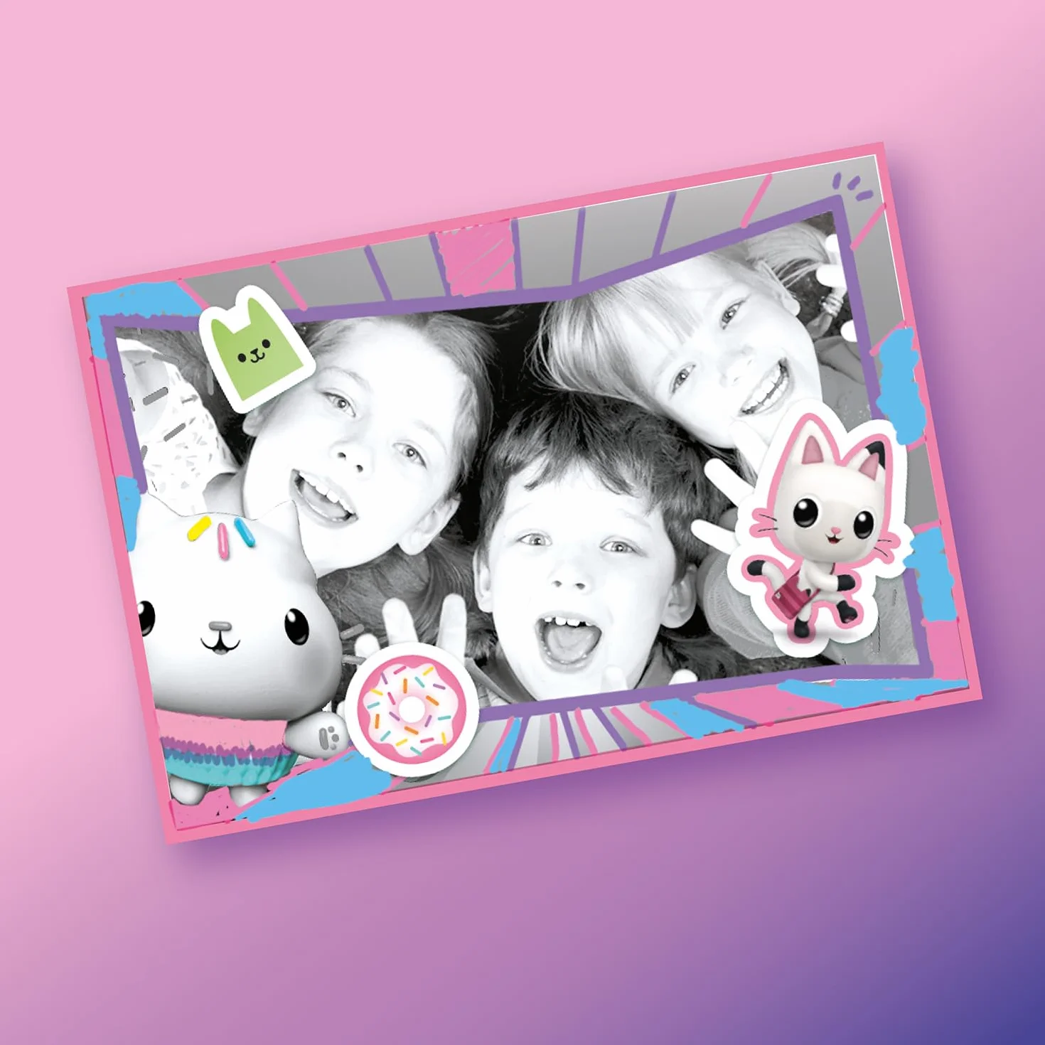 Canal Toys - Photo Creator- Gabby and the Magic House-Aparat do natychmiastowego drukowania-z 4 rolkami papieru i 4 flamastrami - bez tuszu - bankomat 005