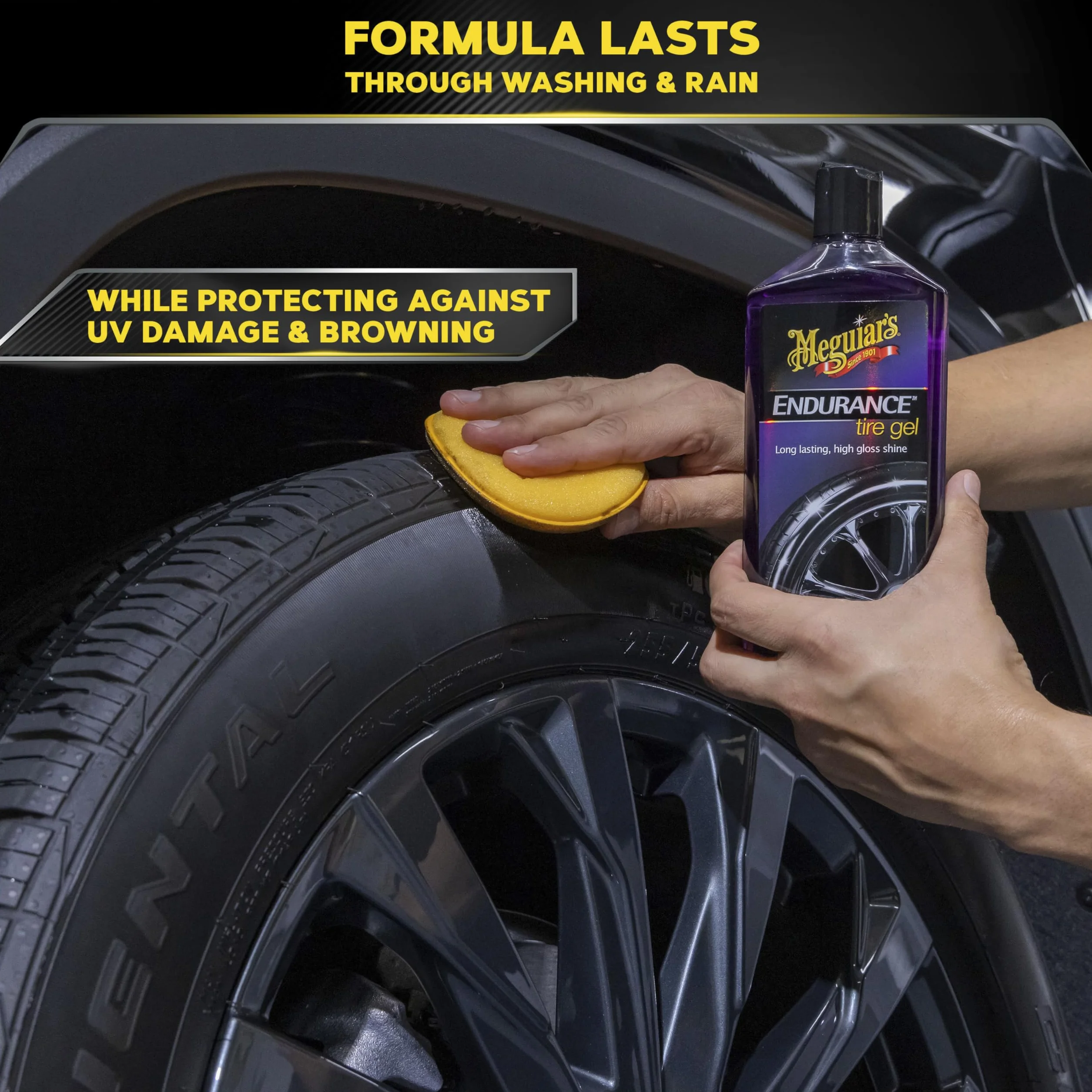 Meguiar's G7516EU Endurance High Gloss pielęgnacja opon, 473 ml