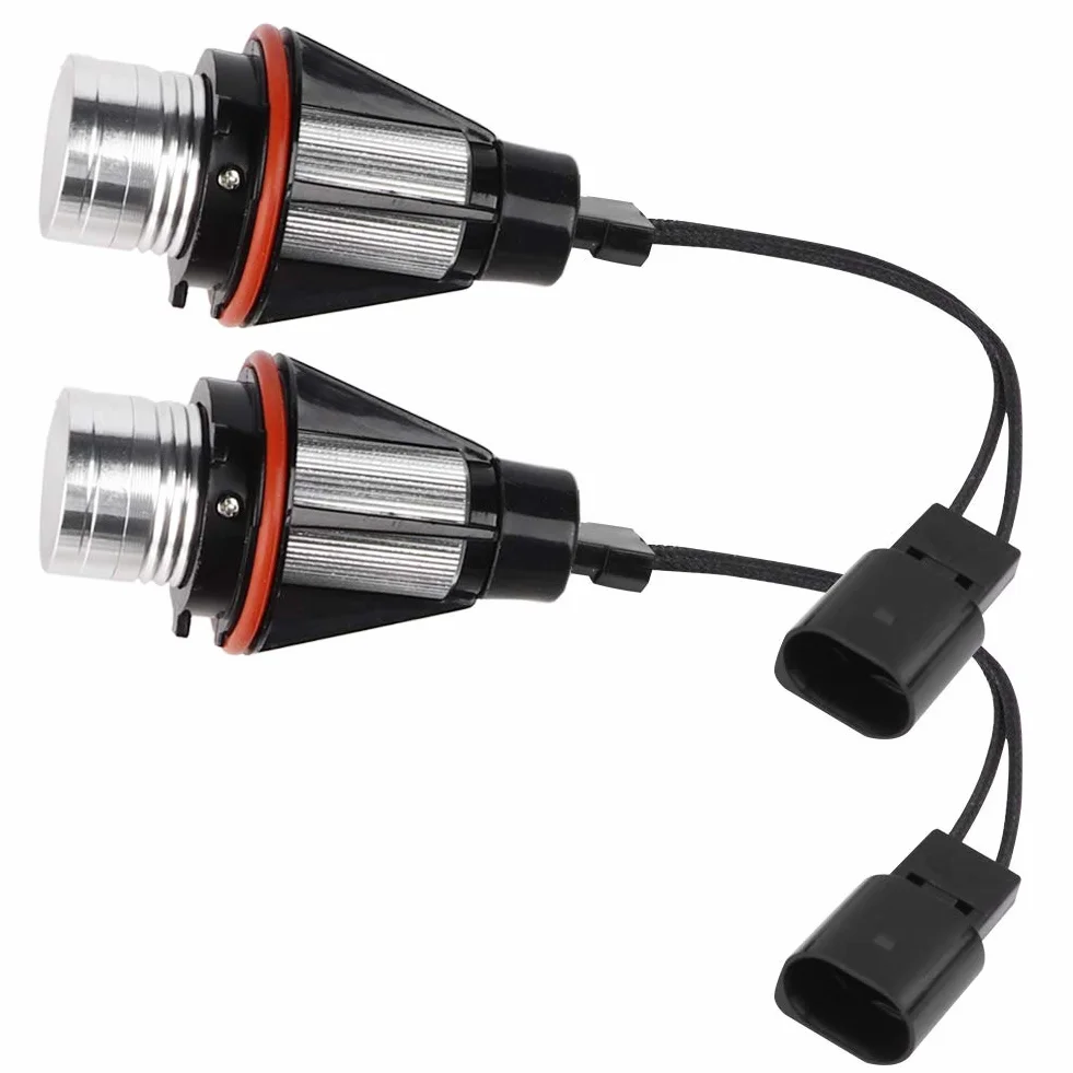 e60 żarówka Anioła, dla BMW Angel Eyes 2 Szt. Samochód Jasny 6000 K 5 W Lampa LED dla E60, E61, E39, E53