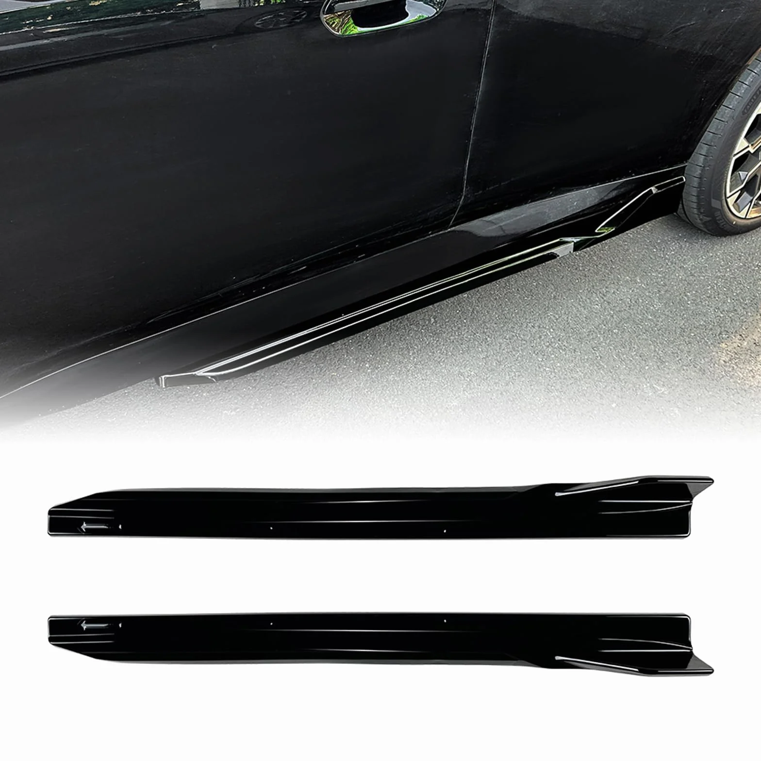 Przedłużenie listwy bocznej do BMW X3 G45 G48 M Sport 2024-2025 czarny
