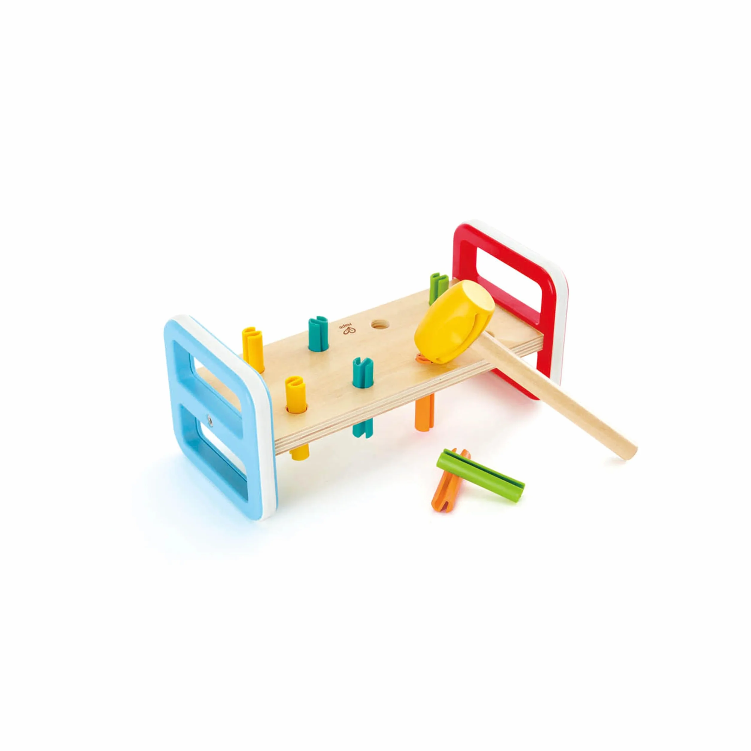 Hape E0506 Rainbow Pounder - Colourful Wooden Toy for Toddlers