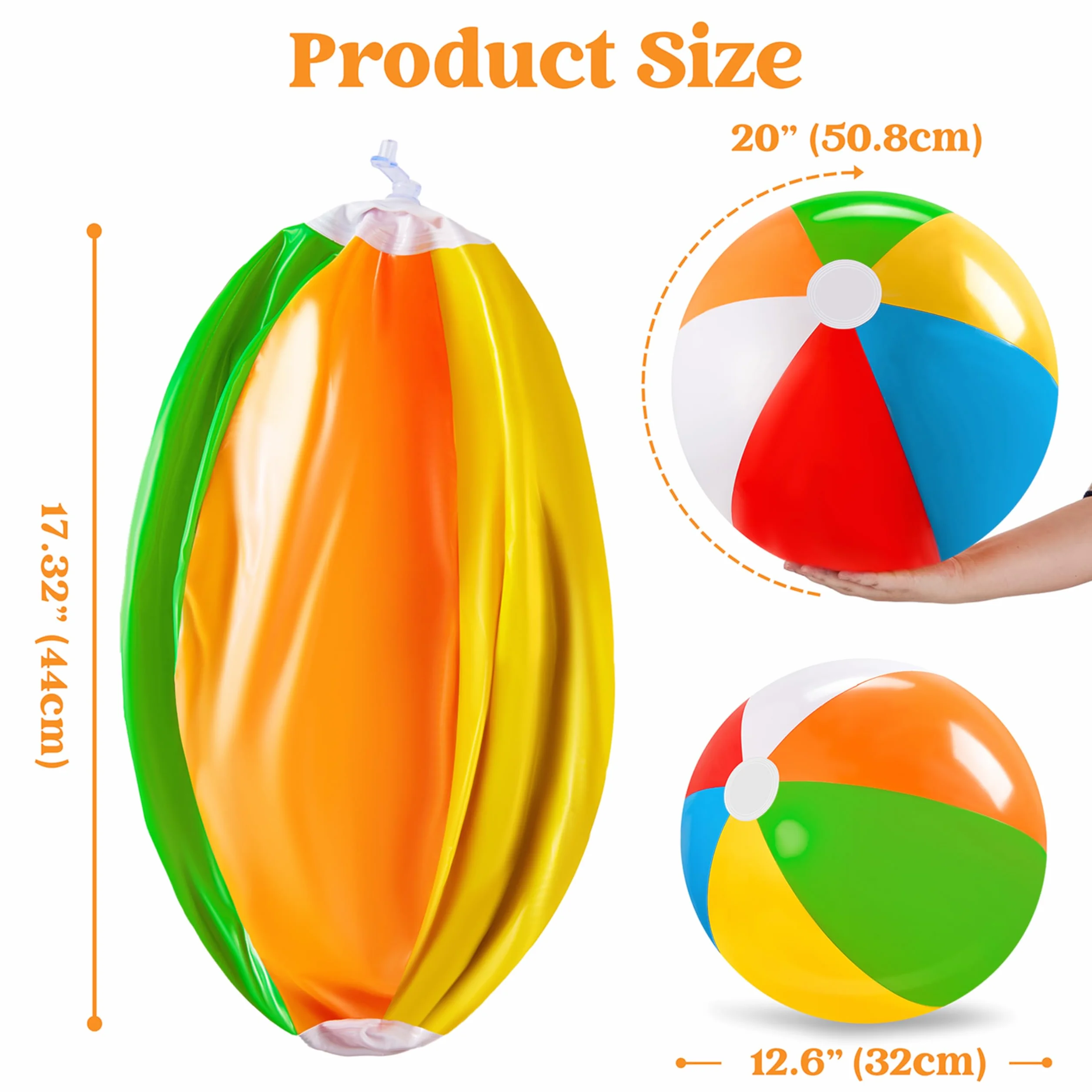 2 opakowania 50 cm piłka plażowa