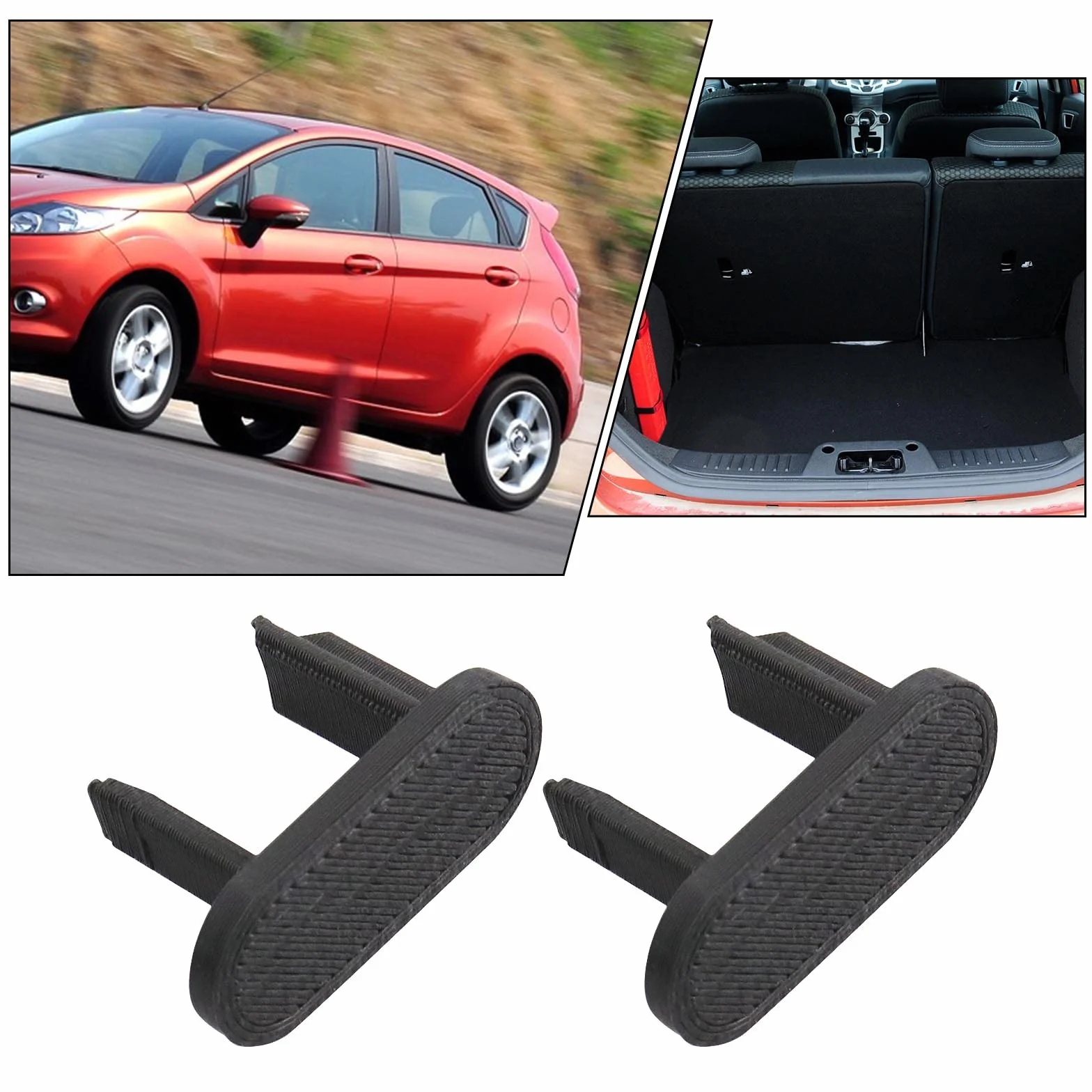 Zapasowy klips na tylną półkę do samochodu, kompatybilny z Ford Fiesta MK8, tylna półka na paczkę, pasek, mocowane klipsy, 8 szt