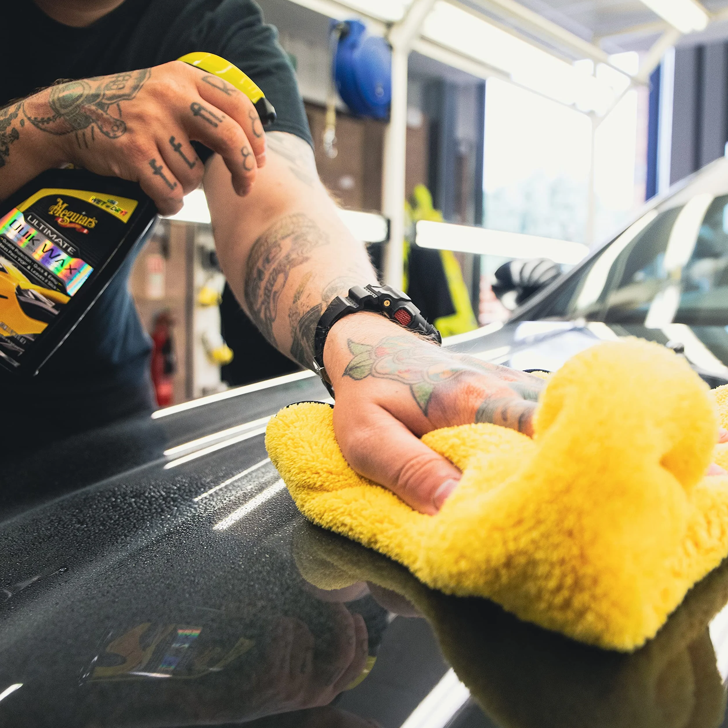 Meguiar's G200916EU Ultimate Quik wosk w sprayu 473 ml, do wykończenia na wysoki połysk
