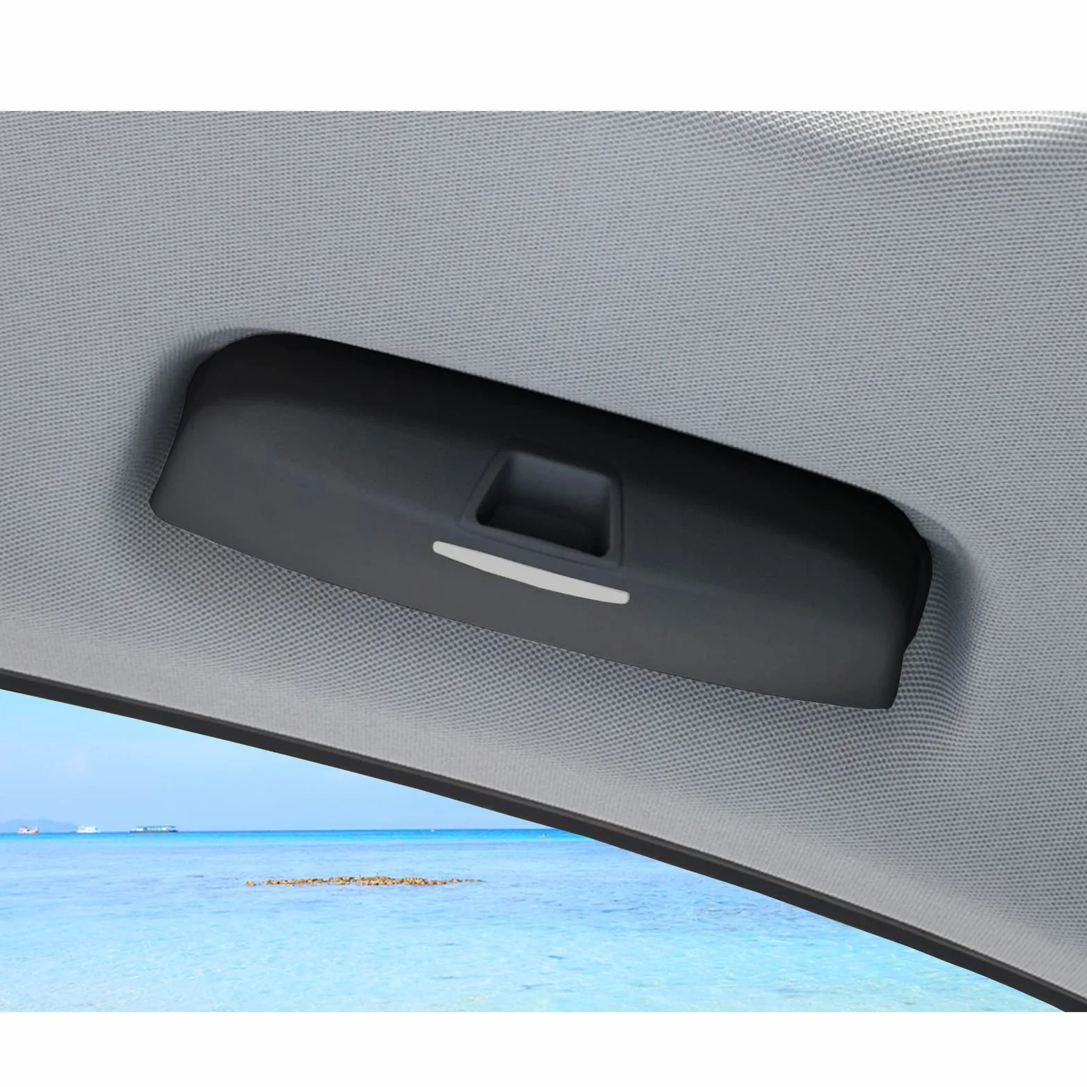 BIXUAN A3 uchwyt na okulary przeciwsłoneczne kompatybilny z Audi A3 A4 A5 A6 B8 B9 C7 C8 Q3 Q5 Q7 2021-2024