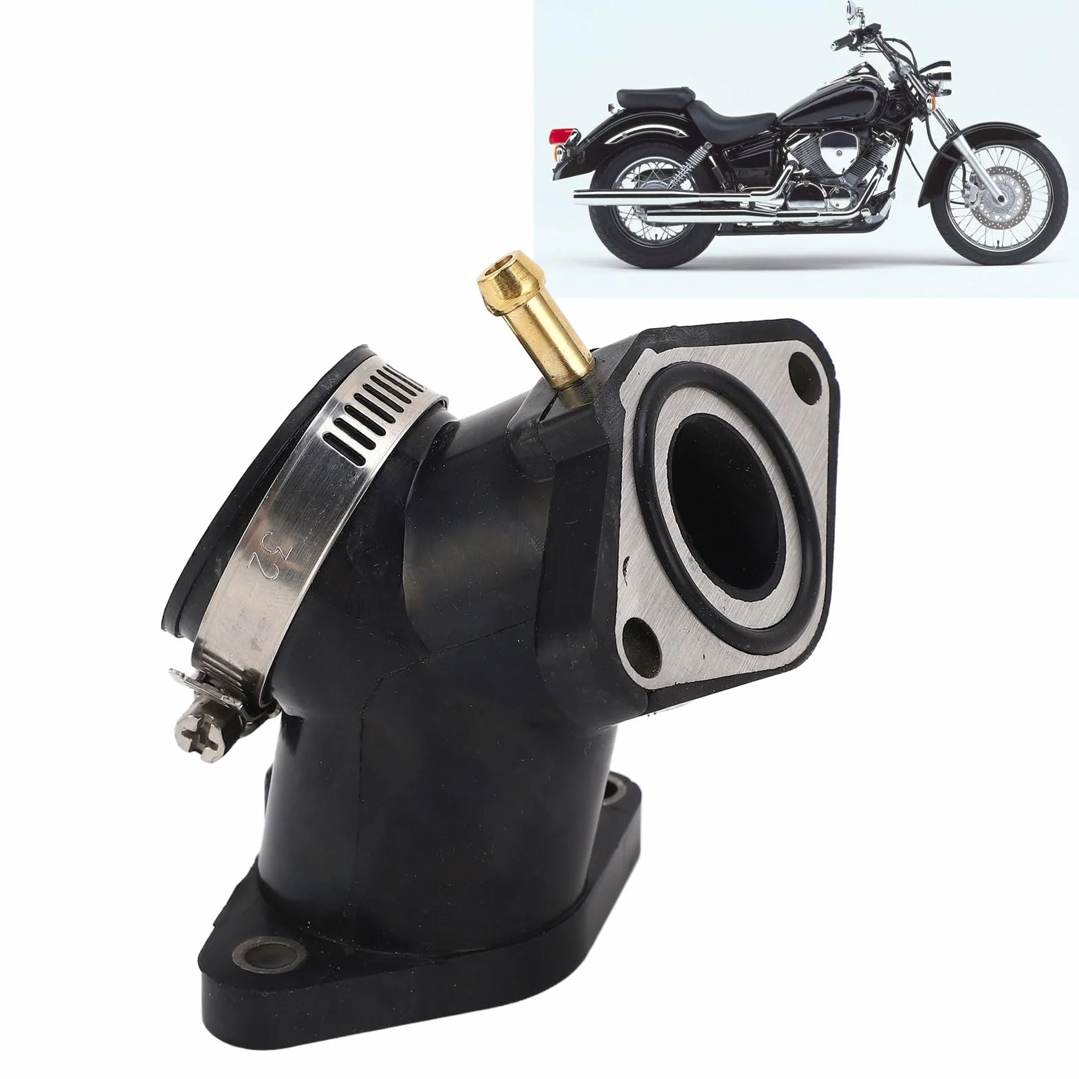 Interfejs Kolektora Dolotowego Gaźnika, Adapter Interfejsu Dolotowego Gaźnika 4RF 13586 01 Pasuje do XV 125 Virago XVS 125 Drag Star 125 XV 240 XV 250 Route 66