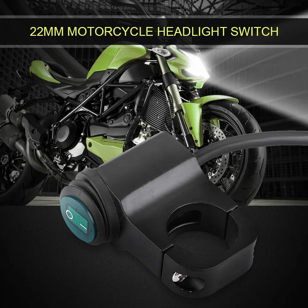 Fydun Uniwersalny Przełącznik On Off 12V 22mm Reflektor Przeciwmgielny Motocyklowy Przycisk
