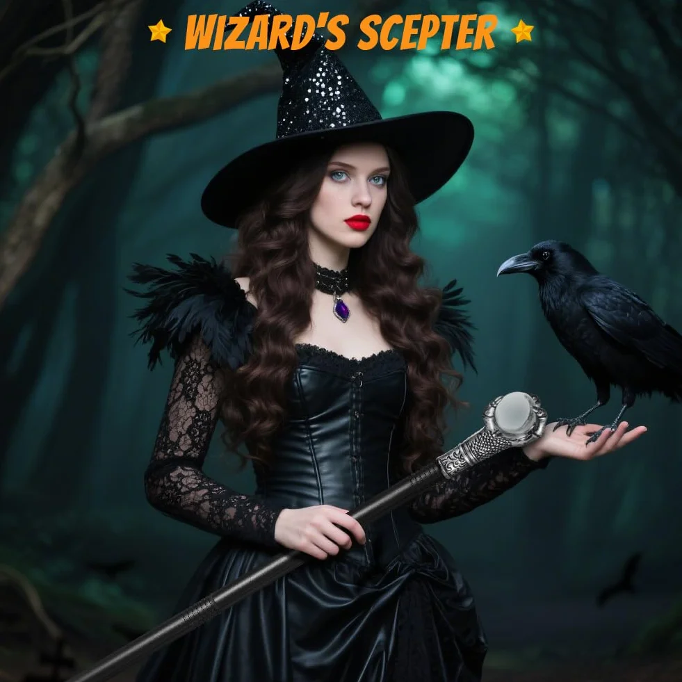 AUYAO Halloween pazur piłka trzcina rekwizyt kij dla dzieci królewski król berło zabawka srebrny pazur piłka różdżka dorośli pazur piłka laska kij personel do przebierania się wydarzeń tematycznych