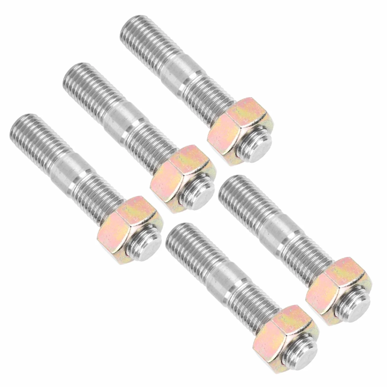 Zestaw Szpilek, Zestaw Szpilek Turbo M10x1.25 50mm, 5 Szt. Nakrętek i śrub z łbem, Zestaw Naprawczy ze Stali Nierdzewnej Pasuje do DSM 1G, EVO1~10