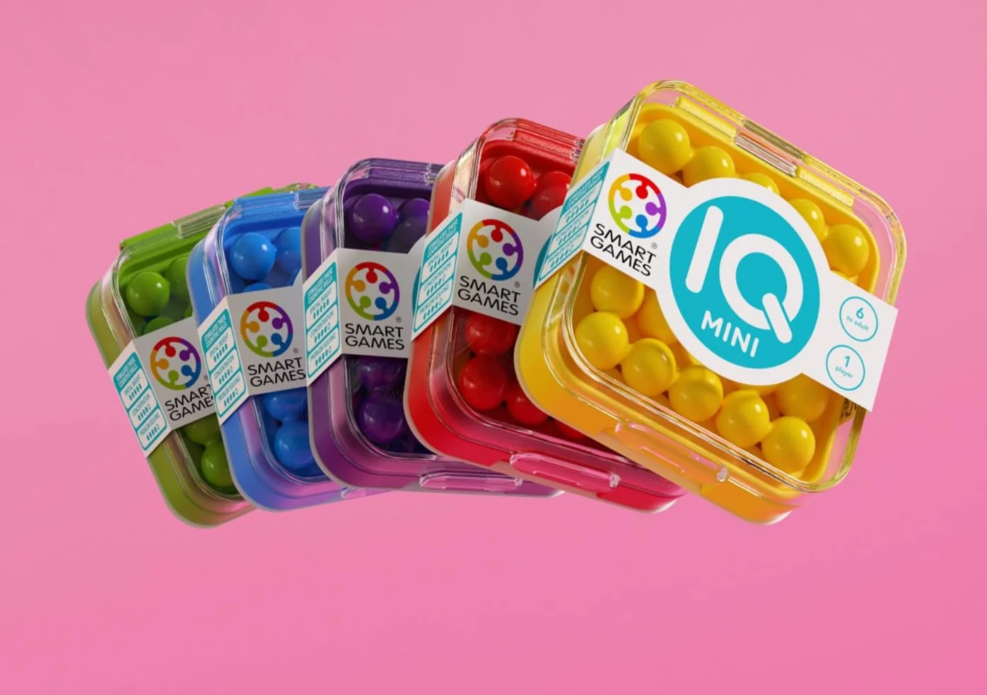 SmartGames - IQ Mini, Create Your Own Challenges, Compact Puzzle Game, 6+ Years