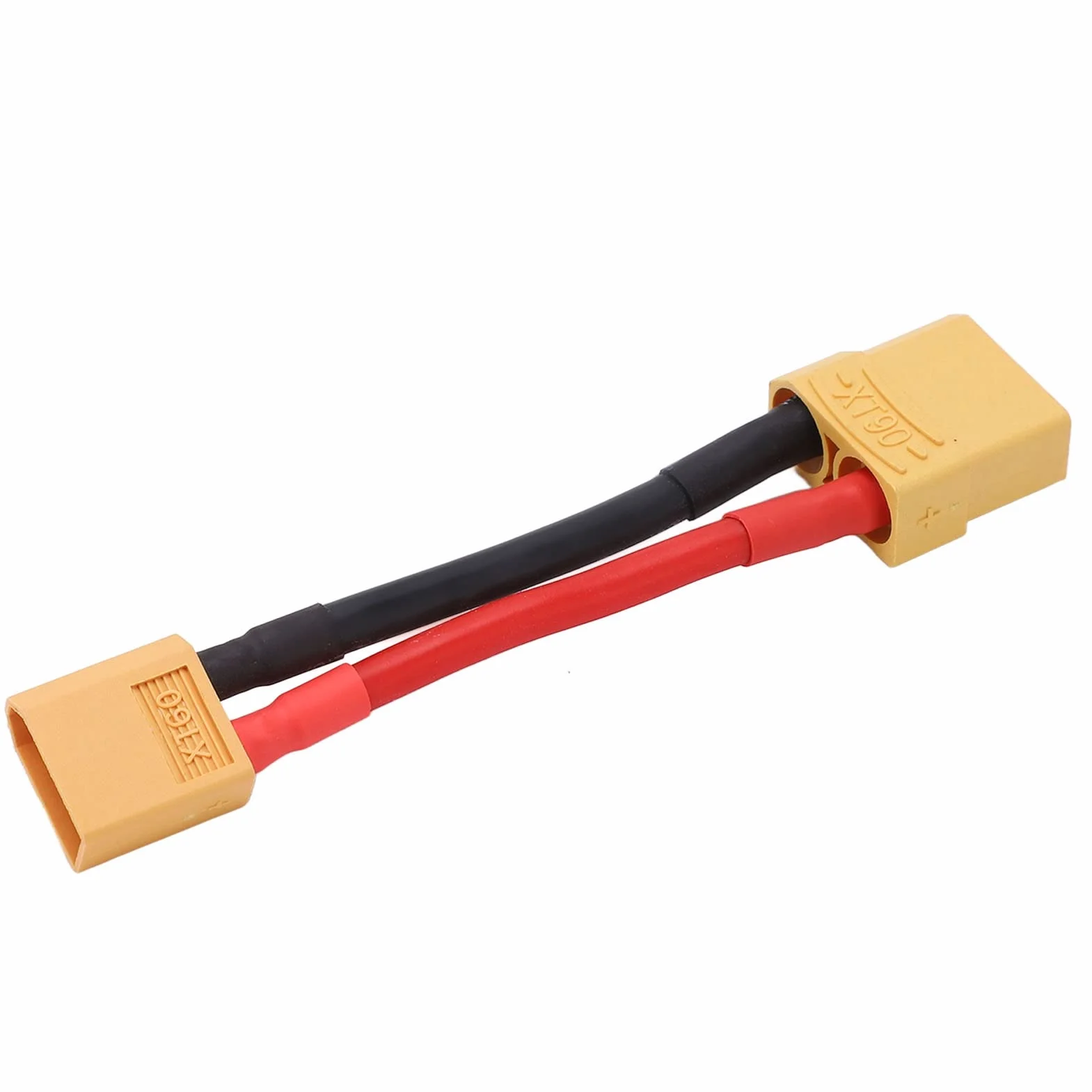 XT60 Męski na XT90 żeński Kabel, 12AWG XT60 Męski na XT90 żeński Przewód Adaptera do Podłączenia Akumulatora i ESC dla Modelu Samochodu RC, Modelu Samolotu, Modelu Statku