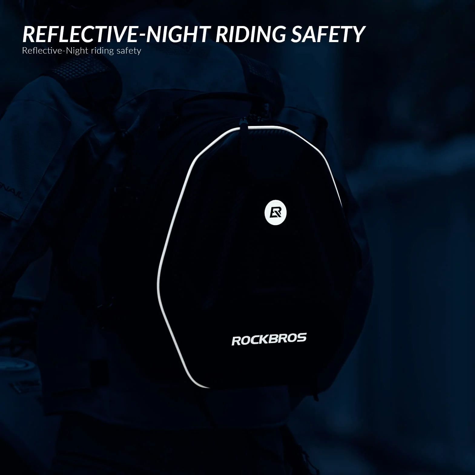 ROCKBROS Torba Motocyklowa na Bbagażnik, Duża Pojemność 20-35L, Solidna, Trwała, Rozbudowy, z Wodoodporną Osłoną i Paskiem na Ramię, Uchwyt na Kask z Zamkiem do Motocykli Skuterów Motorowery, Czarny