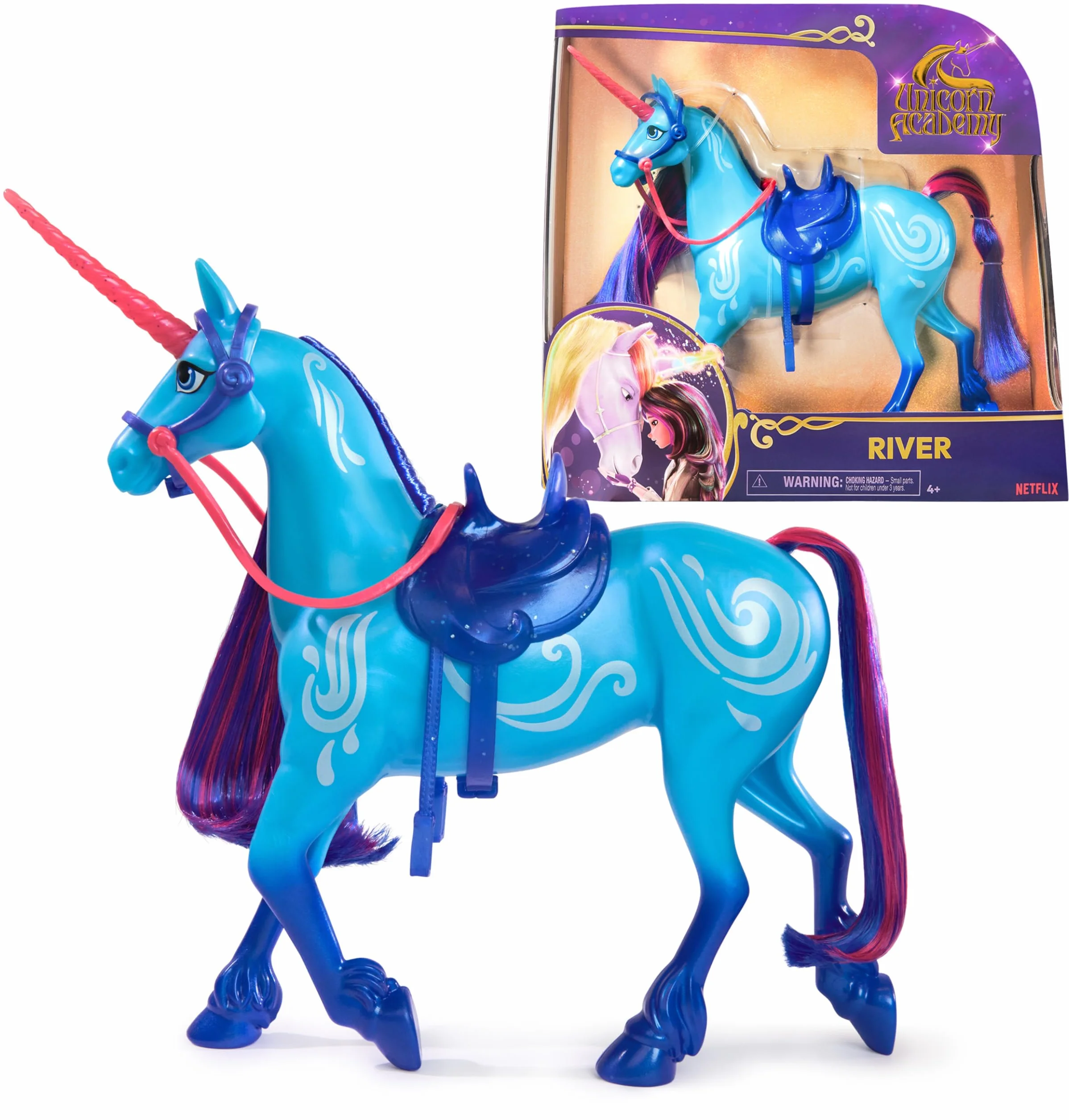 Unicorn Academy - Szkoła Jednorożców - Rzeka Jednorożec 28 Cm - Rzeka Jednorożec dla Lalki Isabel - Zabawki inspirowane Unicorns School Series - Zabawka dla dzieci od 4 lat