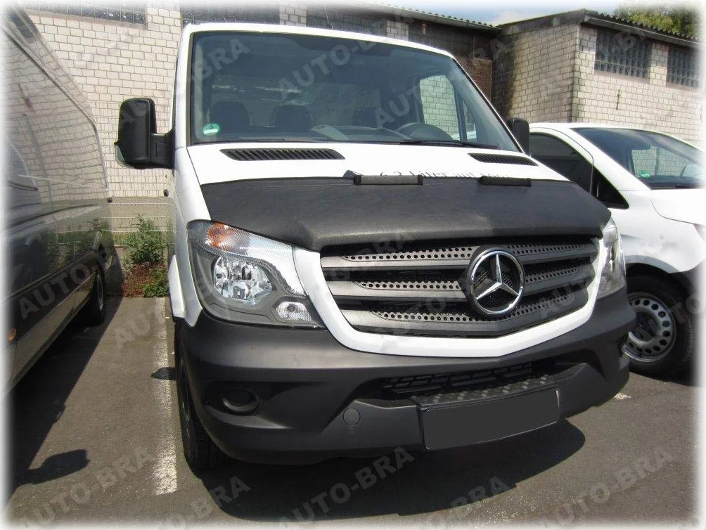 AB-00317 Bra samochodowy Bra kompatybilny z MB Mercedes-Benz Sprinter W906 rok produkcji 2013-2018 osłona przed uderzeniami kamieni Tuning Bonnet Bra Benz