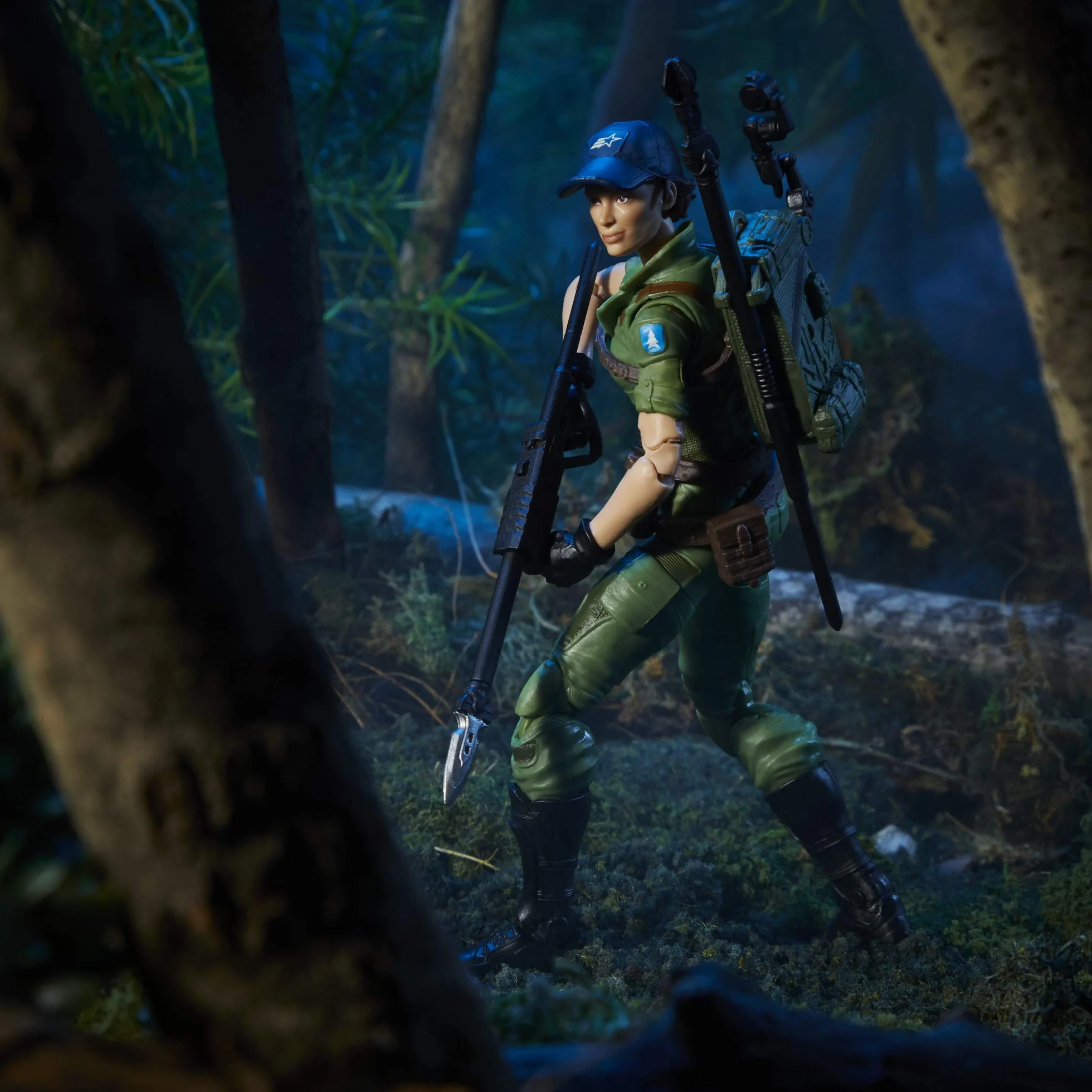 G.I. Joe Hasbro Classified Series Lady Jaye Figurka 25 Wysokiej jakości zabawka z kilkoma akcesoriami, skala 15,2 cm, z niestandardowym opakowaniem Art CS FIGURE ROCKET Żurawina
