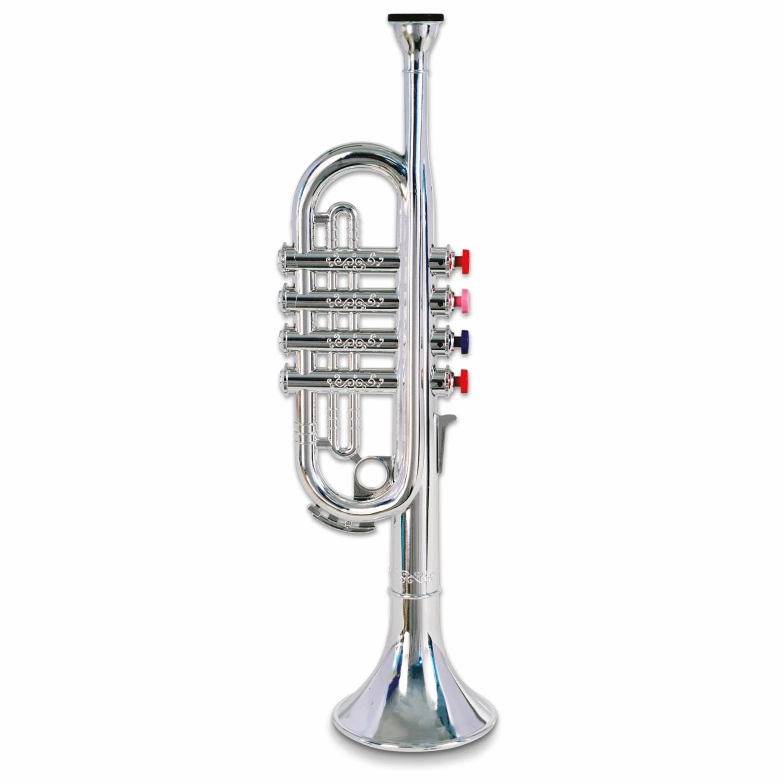 Bontempi 32 3802 trąbka z 4 kolorowymi zaworami/nutami, wielokolorowa