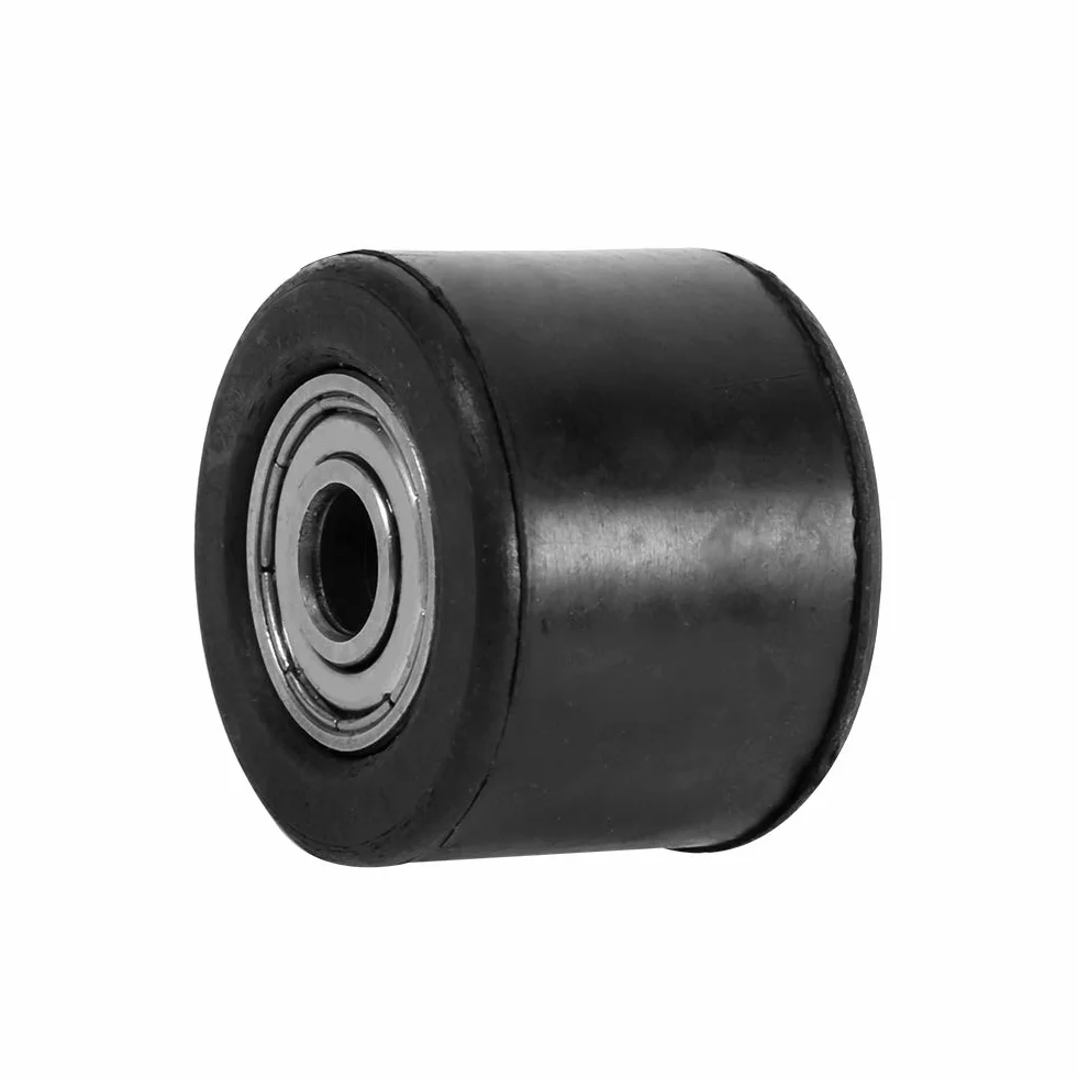 Rolka Koła Pasowego łańcucha, Rolka Napinacza łańcucha 8mm Prowadnica Koła Pasowego do Motocykla Enduro Bike Enduro (czarny)