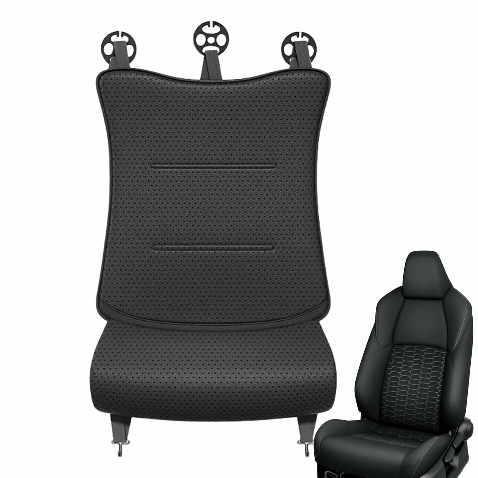 Poduszka do fotelika samochodowego z przedłużaczem stojakiem nóg ergonomiczna