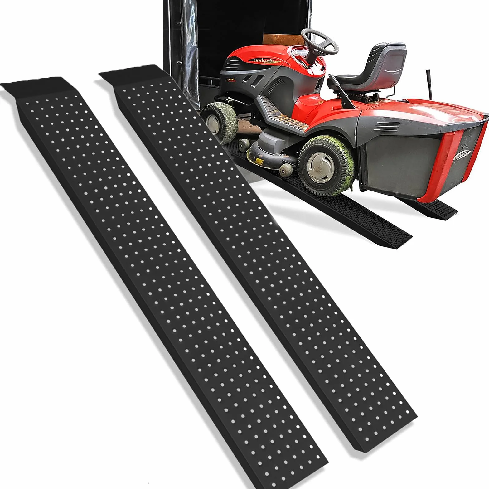 YUENFONG Rampa najazdowa stal ocynkowana antypoślizgowa 135 cm nośność 400 kg na parę