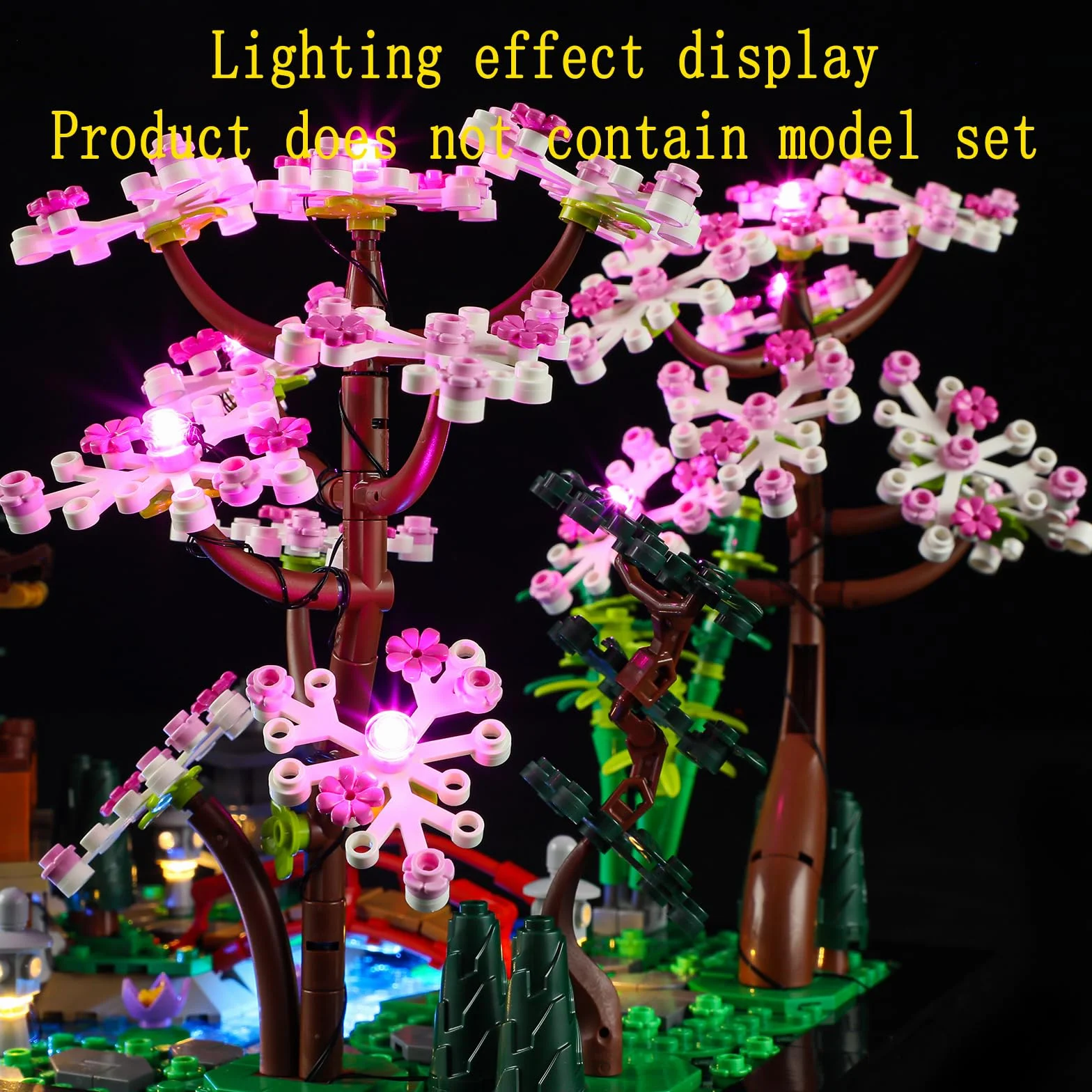 GEAMENT Oświetlenie LED Kompatybilne z LEGO Zaciszny ogród Icons 10315 Model do Składania Klocków (Zestaw Modeli Niezawarty)