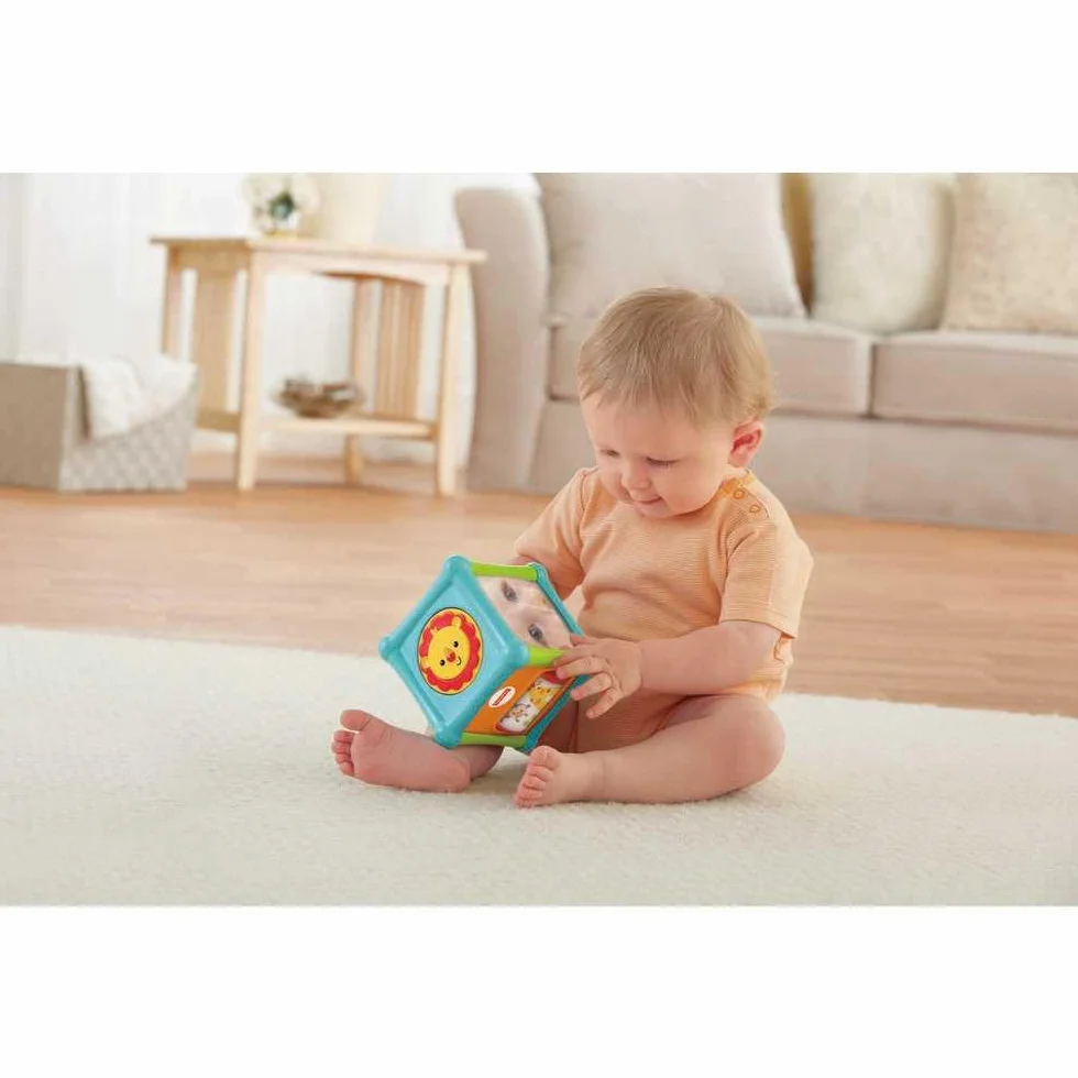Fisher-Price BFH80 – Tierfreunde kostka, zabawka dla dzieci od 6 miesięcy