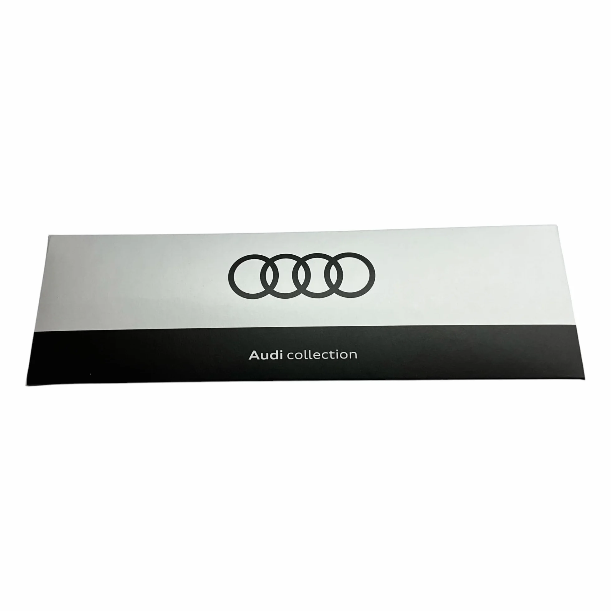 Audi breloczek do kluczy smycz na klucze romby logo karabińczyk czarny/czerwony 15 cm