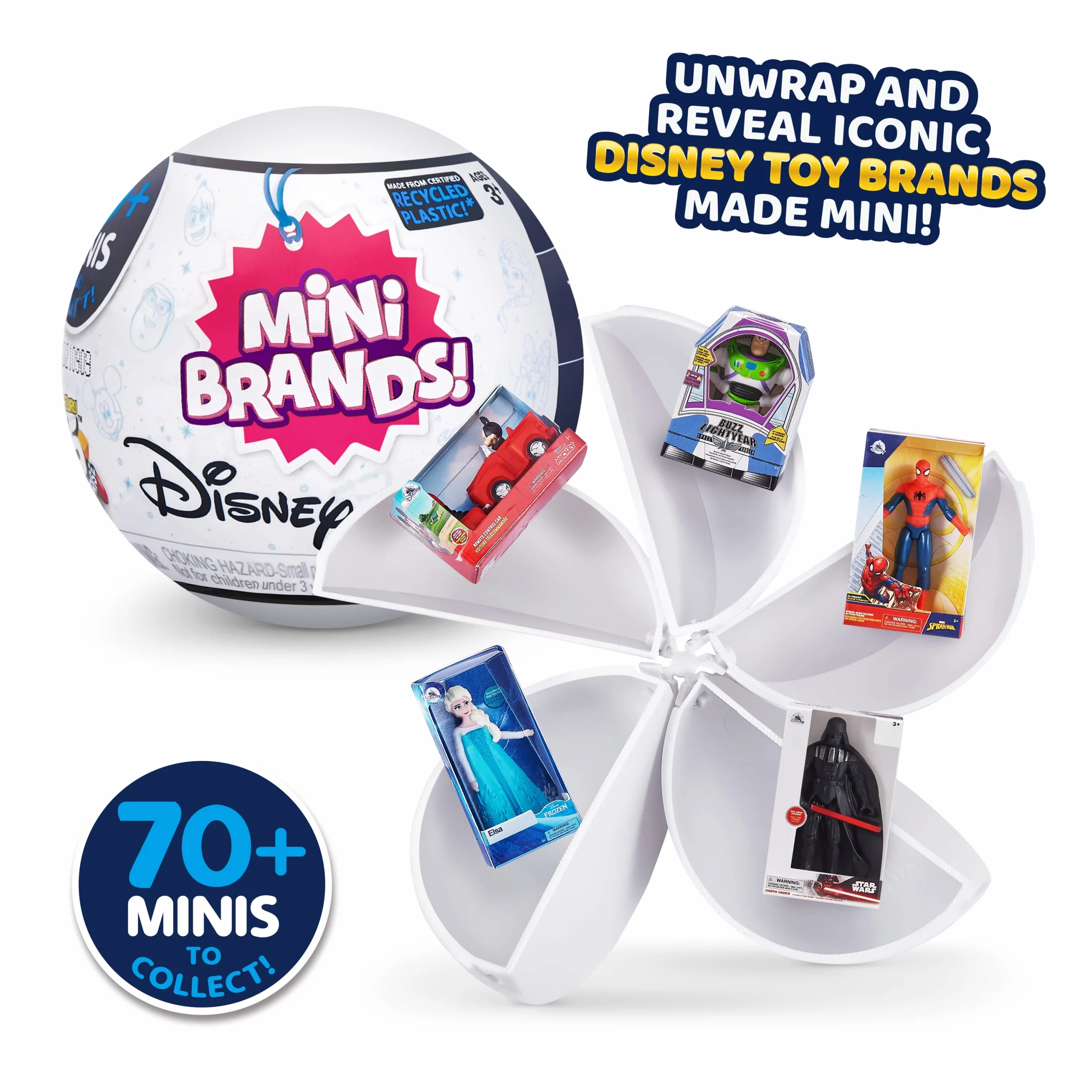 Mini Brands Disney Store Seria 1, Tajemnicze kolekcjonerskie miniaturowe figurki, niespodzianka o tematyce Disneya, kolekcjonerska minis, opakowanie na ciemno, artykuły kolekcjonerskie Disneya (2