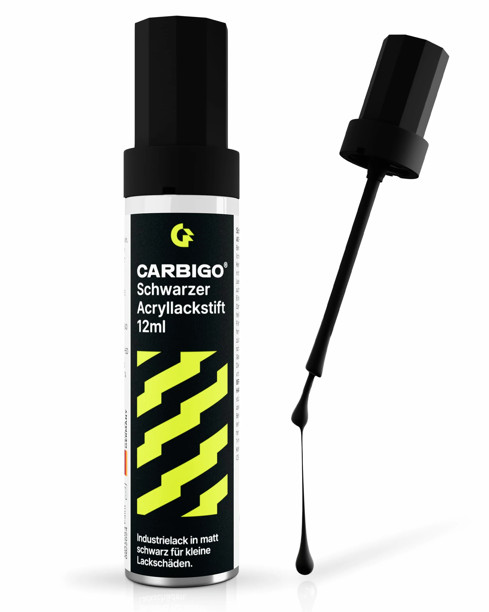 Carbigo Pisak do lakieru samochodowego czarny matowy 12 ml RAL