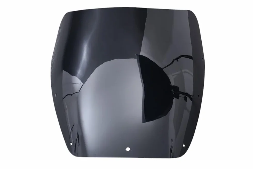 avdb-moto Szyba/Deflektor wiatru kompatybilny z KAWASAKI GPZ 750 / TURBO 1983-1985, GPZ 1100 1983-1985 Z poliwęglanu (Czarny)