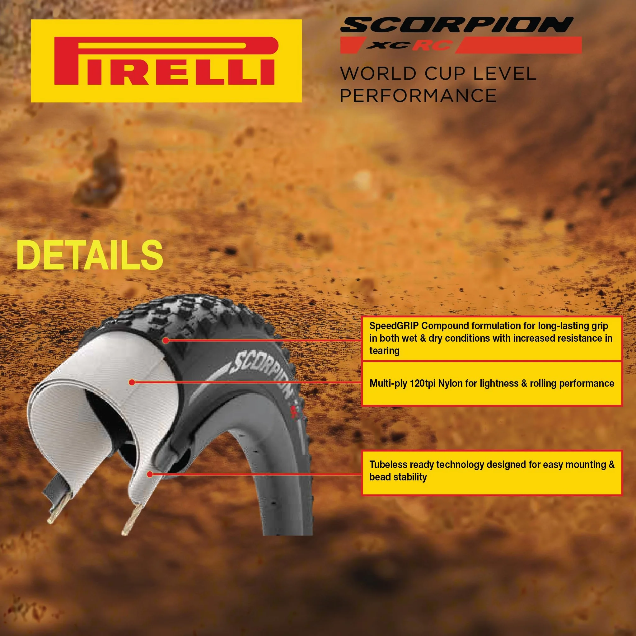 Pirelli Scorpion XC Rc Lite Kopertone Unisex Dorosły, Nero, 29x2,2