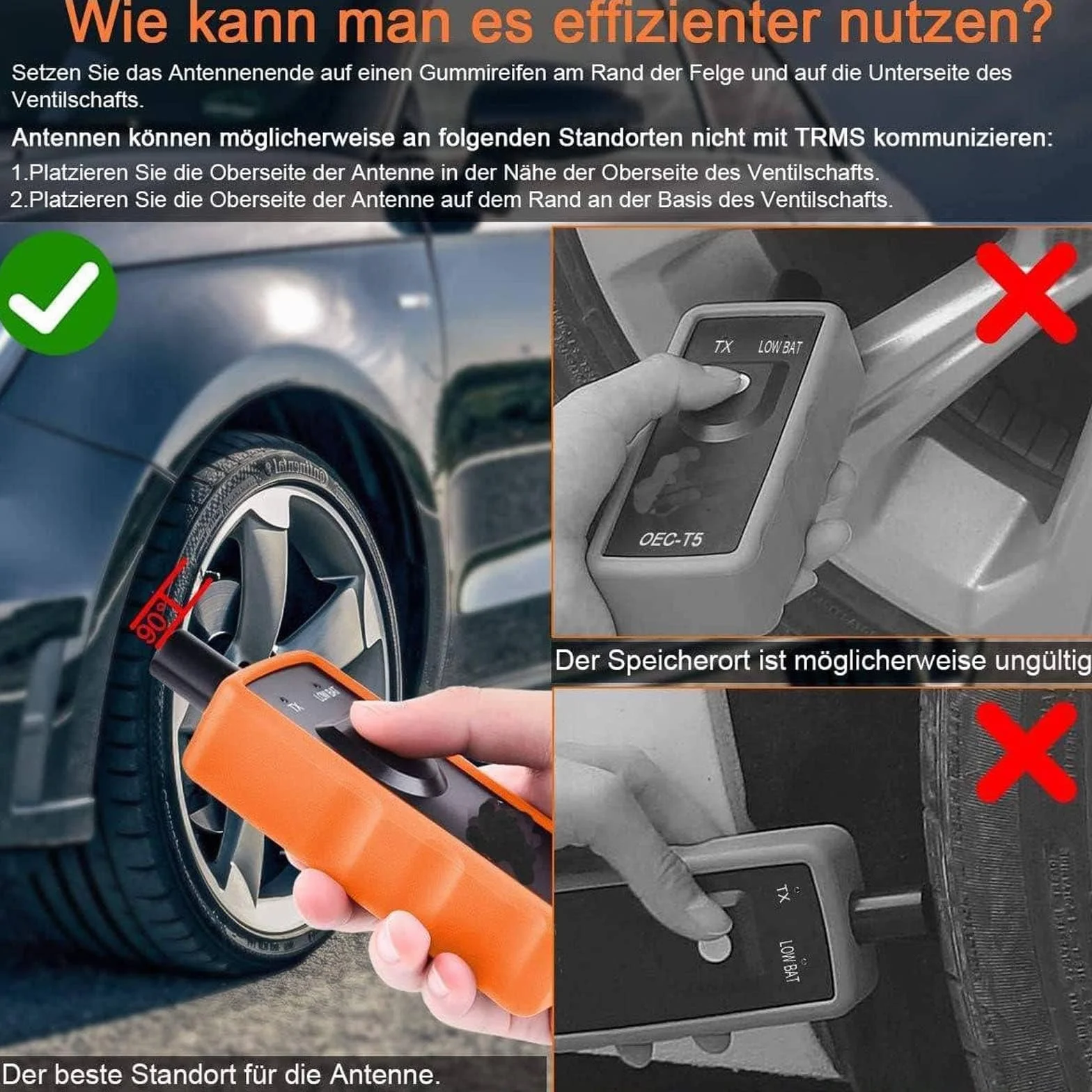 System kontroli ciśnienia w oponach OPEL urządzenie do uczenia się, system uczenia się RDKS