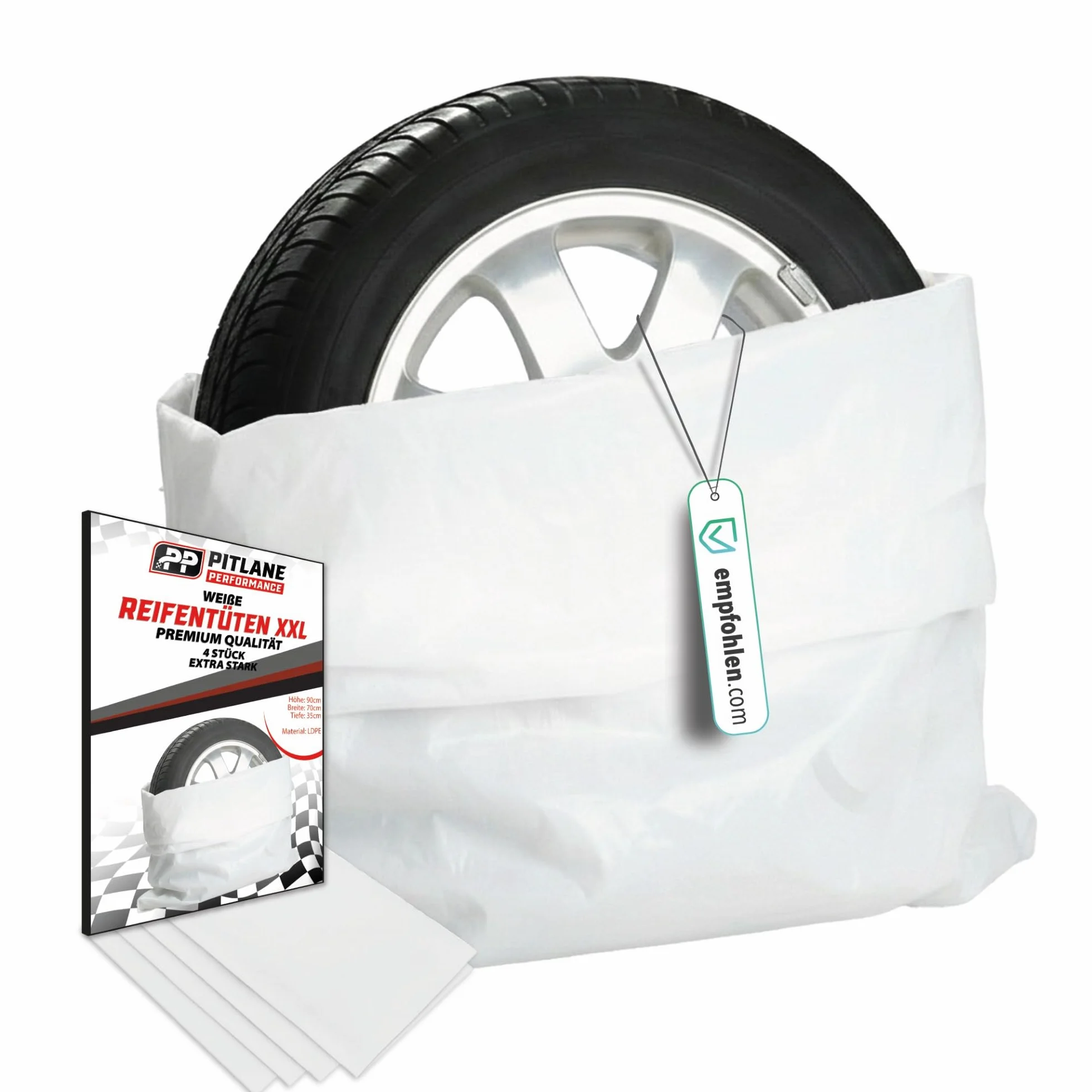 Torby na opony, worki na opony do 22 cali, Tyre Bags torba na opony, torba na opony, worek na opony (biała)