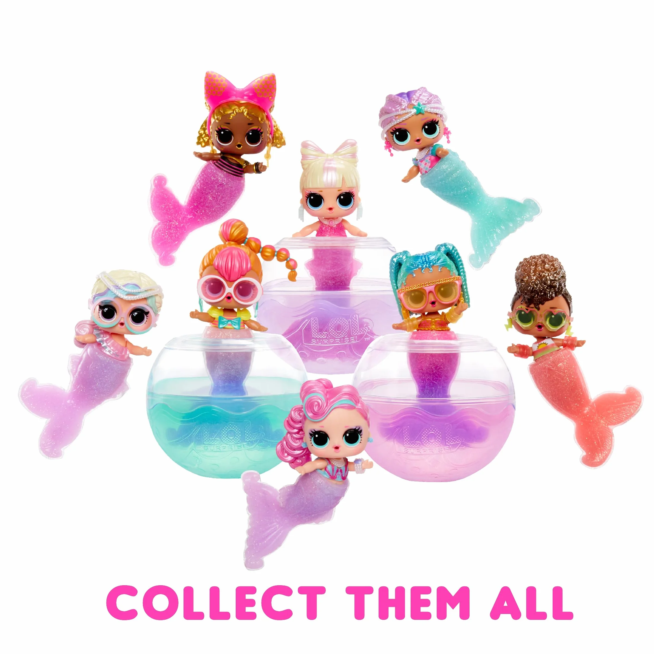 L.O.L. Surprise! Mermaids Tots - Modne Maluchy ze Zmieniającymi Kolor Ogonami - Odpowiednie dla Kolekcjonerów, Dziewczynek i Chłopców w Wieku 4+