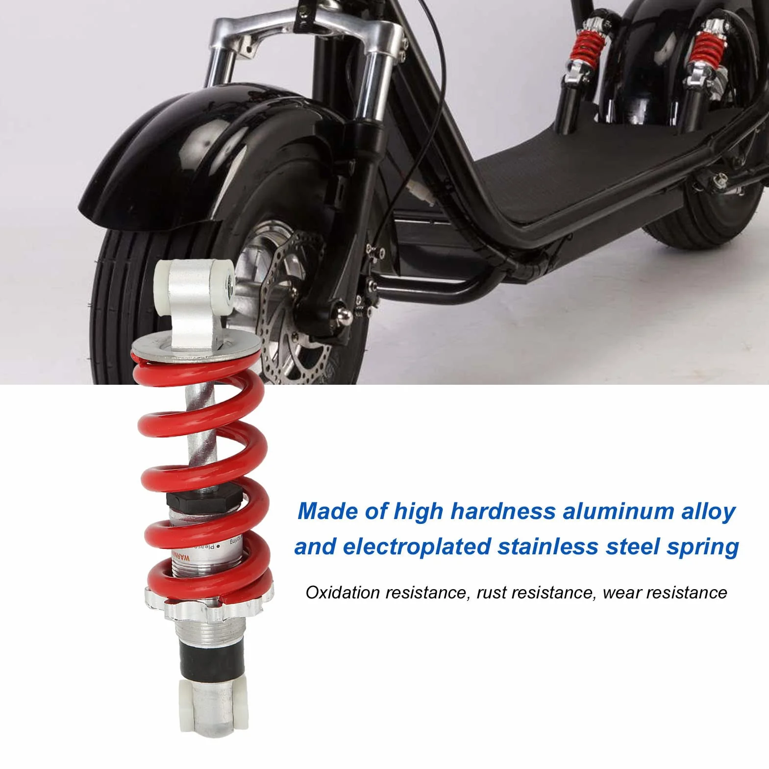 150mm/5.91in Uniwersalny Moto/ATV Amortyzator 750LBS Regulowany Obciążenie Projekt Sprężyny Dla Pojazdu Elektrycznego, Skutera, Motocykla Mini Motocykl