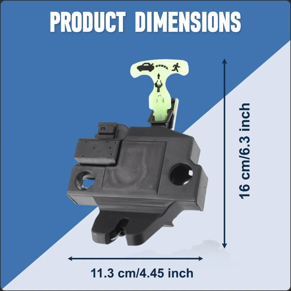 Siłownik zamka bagażnika 3-pinowy z magnesem kompatybilny z Toyota Camry 2007-2011 64610-33080