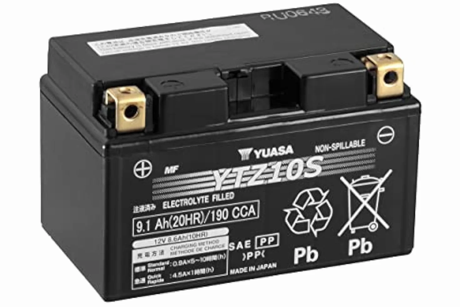 YUASA YTZ10S AGM Bateria zamknięta
