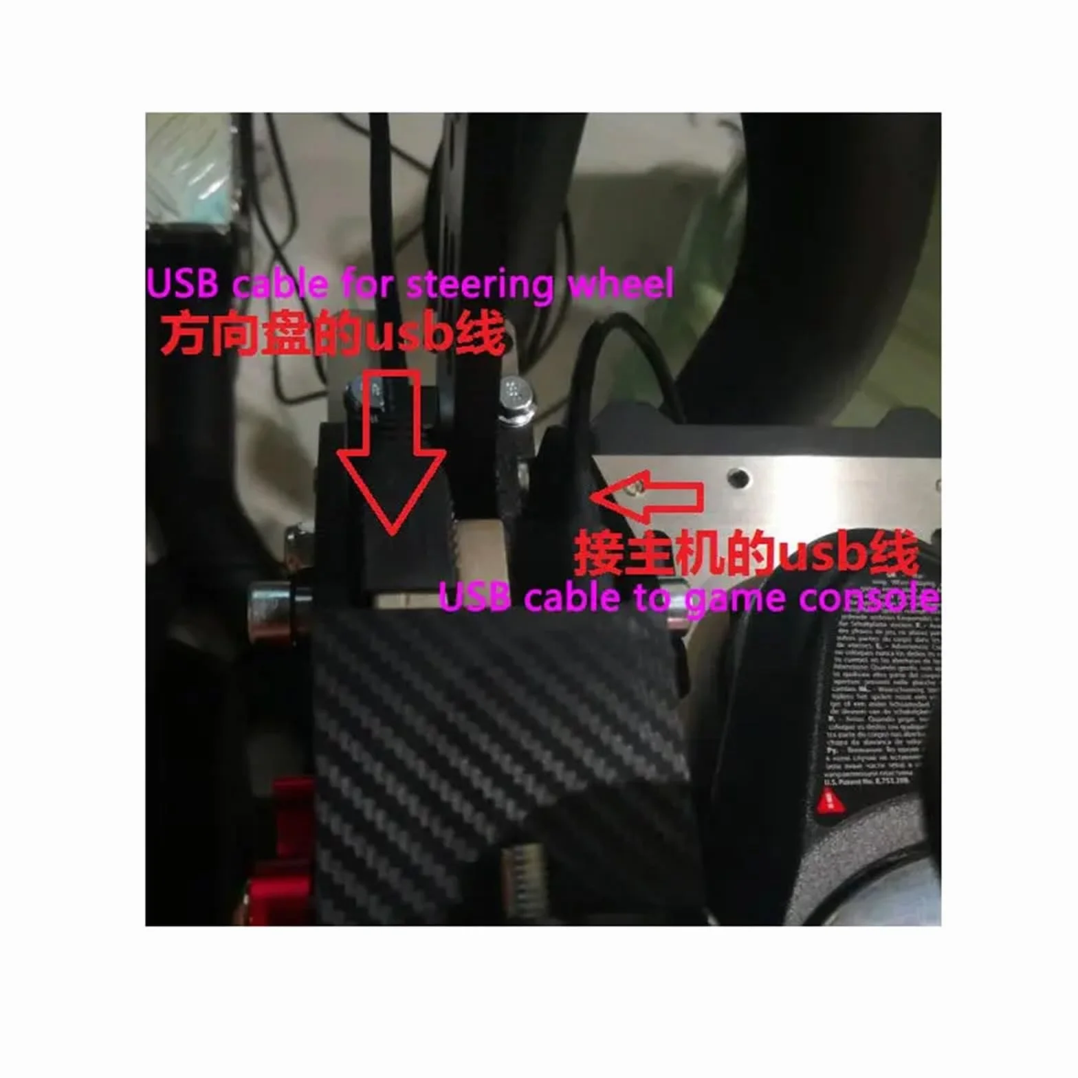 płyta do hamulca ręcznego Hamulec ręczny do kierownicy Logitech T248P do gry na konsoli PC PS4 PS5, gra wyścigowa Simracing Adapter MOD(Blue handbrake 1)