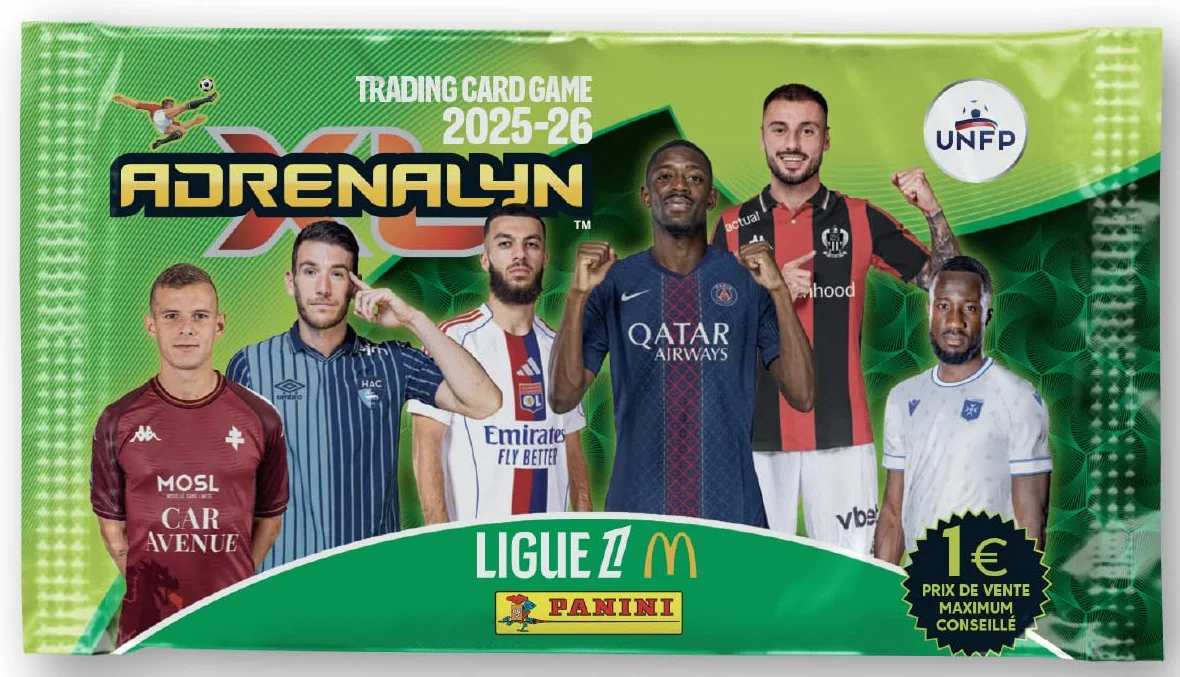 Panini ADRENALYN League 1 McDonald's 2025-2026 karty handlowe blister 7 kieszeni