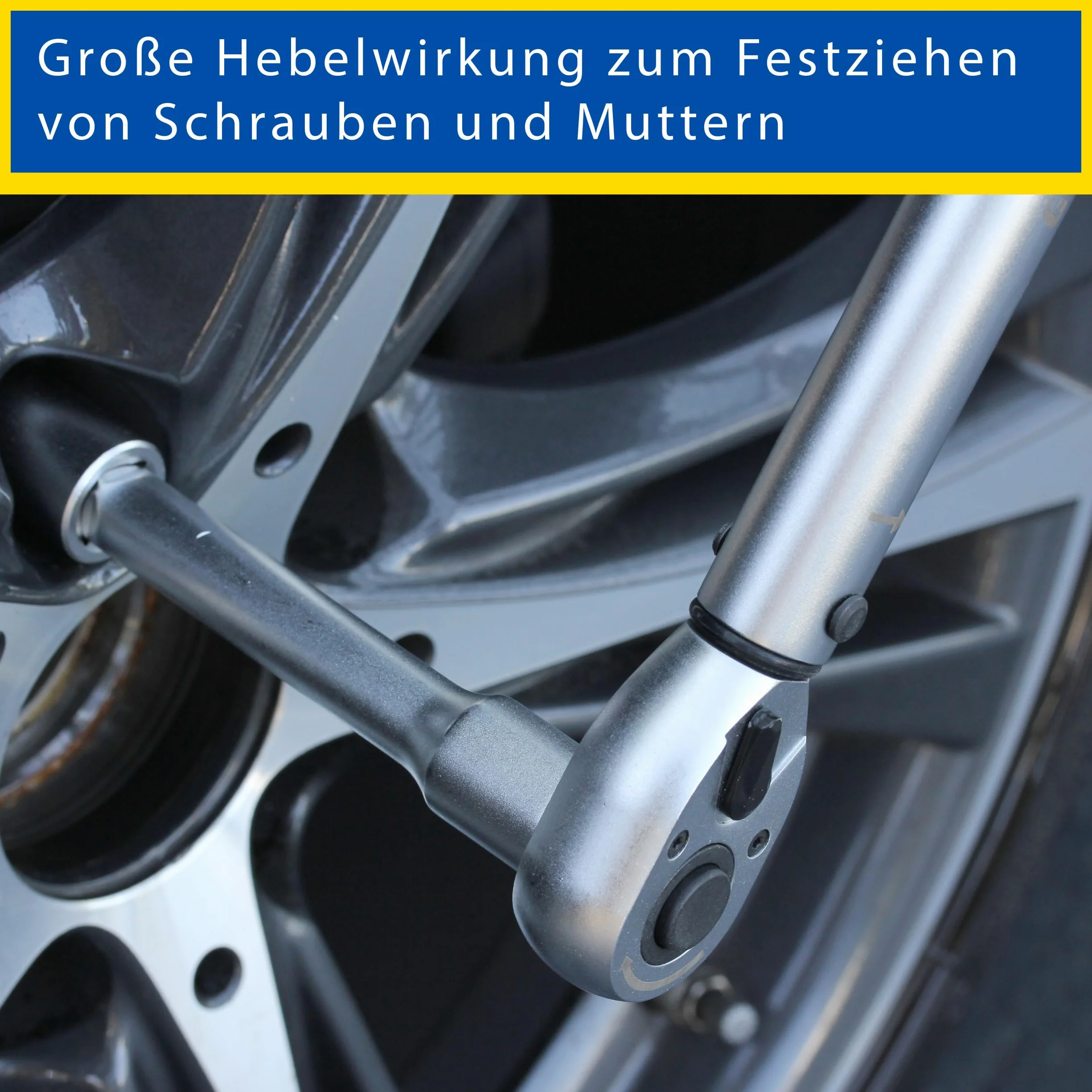 Goodyear Zestaw do wymiany kół 11-częściowy klucz dynamometryczny zestaw kluczy nasadowych czarny