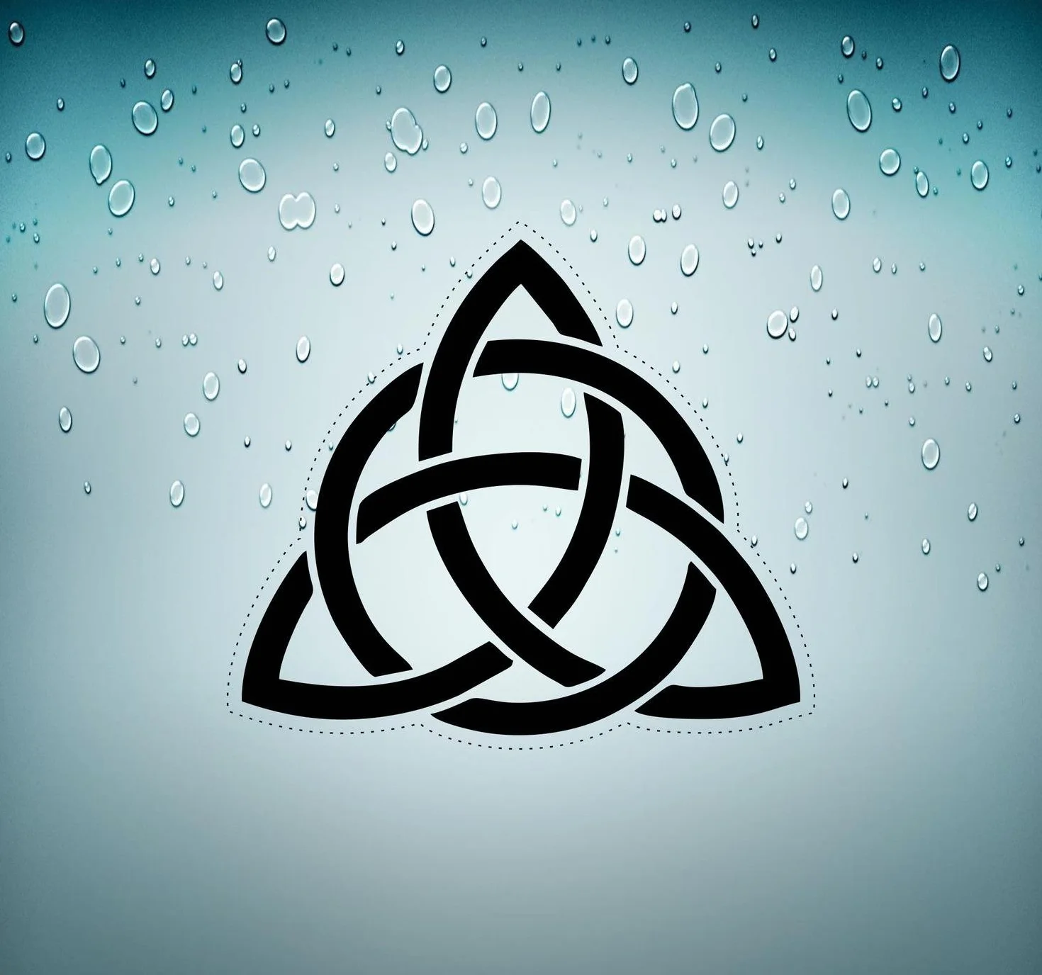 Akachafactory Naklejka Samochodowa Motocykl Tuning trisekel Triquetra Celtycki Symbol Trinity Celt r2