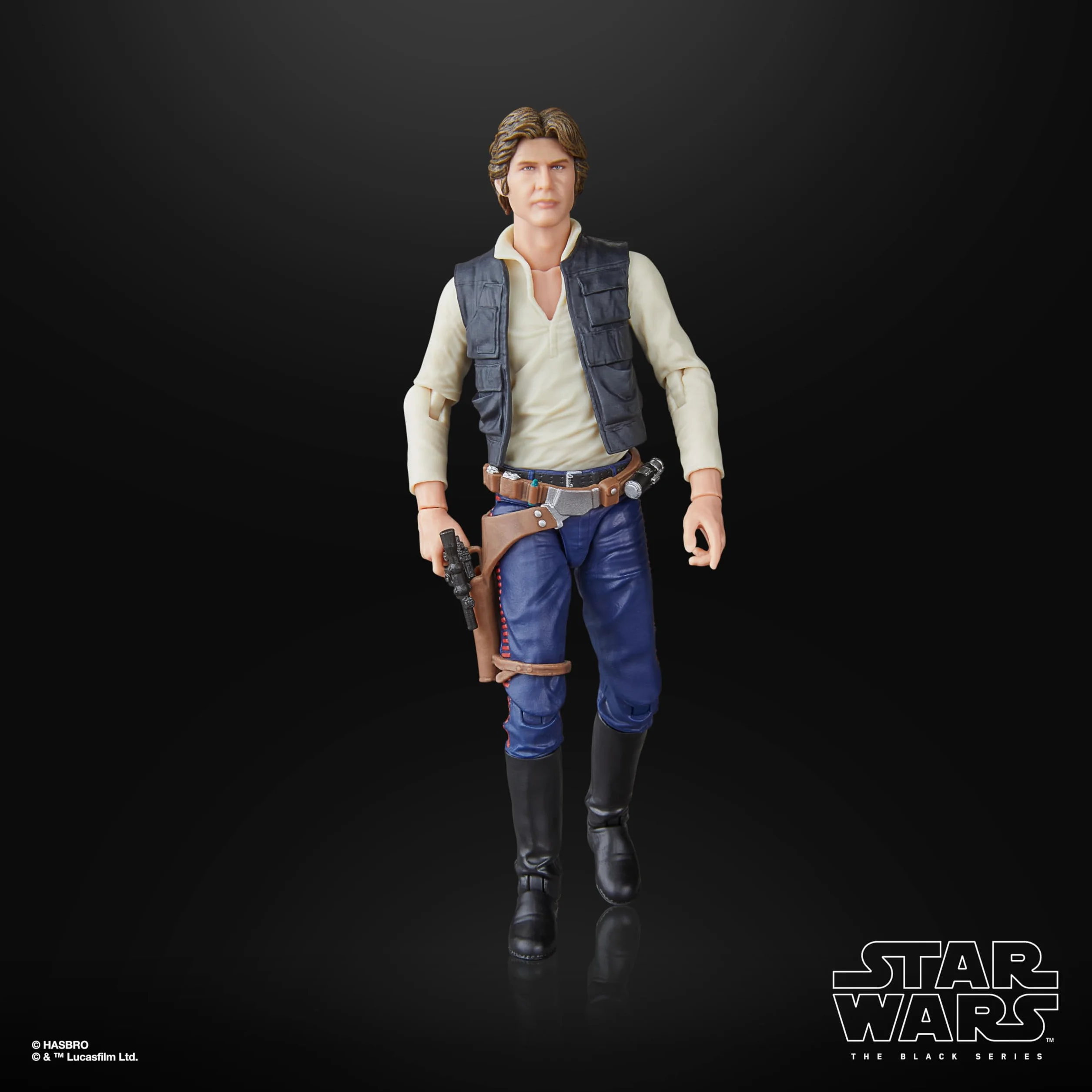 Star Wars The Black Series Han Solo, Star Wars: A New Hope, kolekcjonerska figurka premium 15 cm