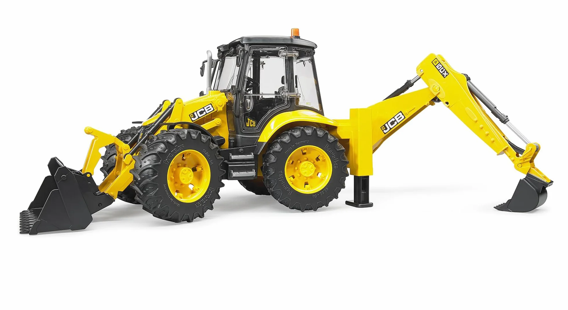 bruder 02454 - Koparka JCB 5CX eco - 1:16 Pojazd budowlany, Plac budowy, Łyżka, Koparka, Robotnik, bworld, Maszyna budowlana, Zabawka