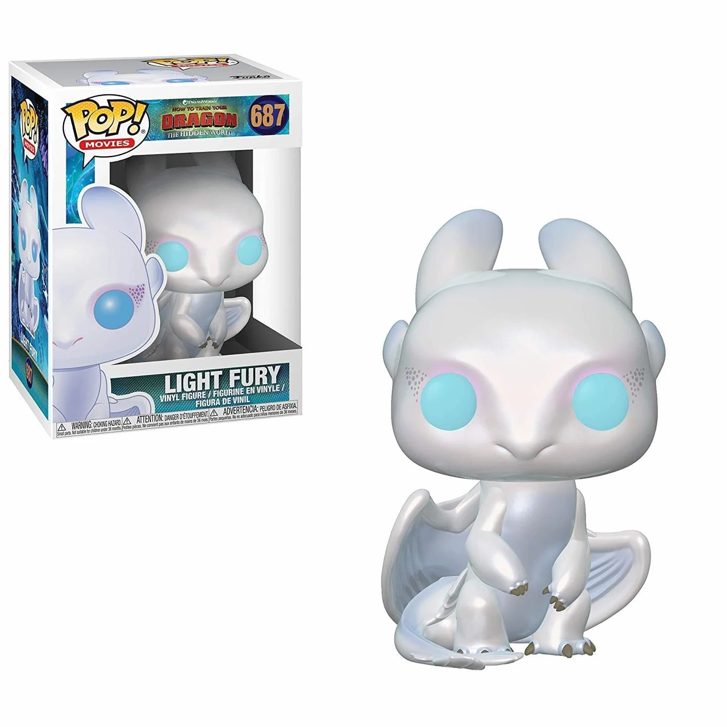 Funko POP! Movies: HTTYD3 - Light Fury - Jak wytresować smoka - kolekcjonerska figurka winylowa - pomysł na prezent - oficjalny towar - zabawki dla dzieci i dorosłych - fani filmów
