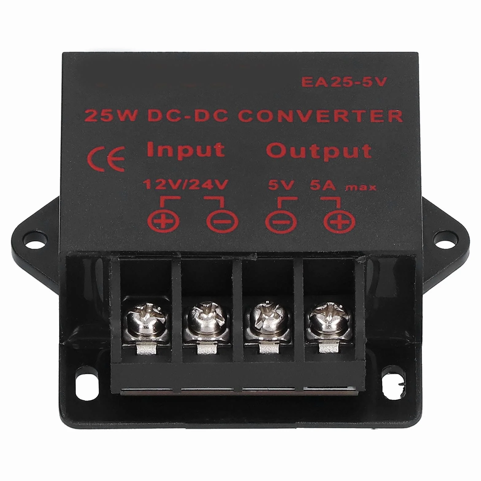 EA25-5V 12V do 5V 5A Zasilacz Samochodowy LED 25W Moduł DC 24V Spadek 5V Zmodyfikowany Samochód Moduł Transformatora Zasilającego