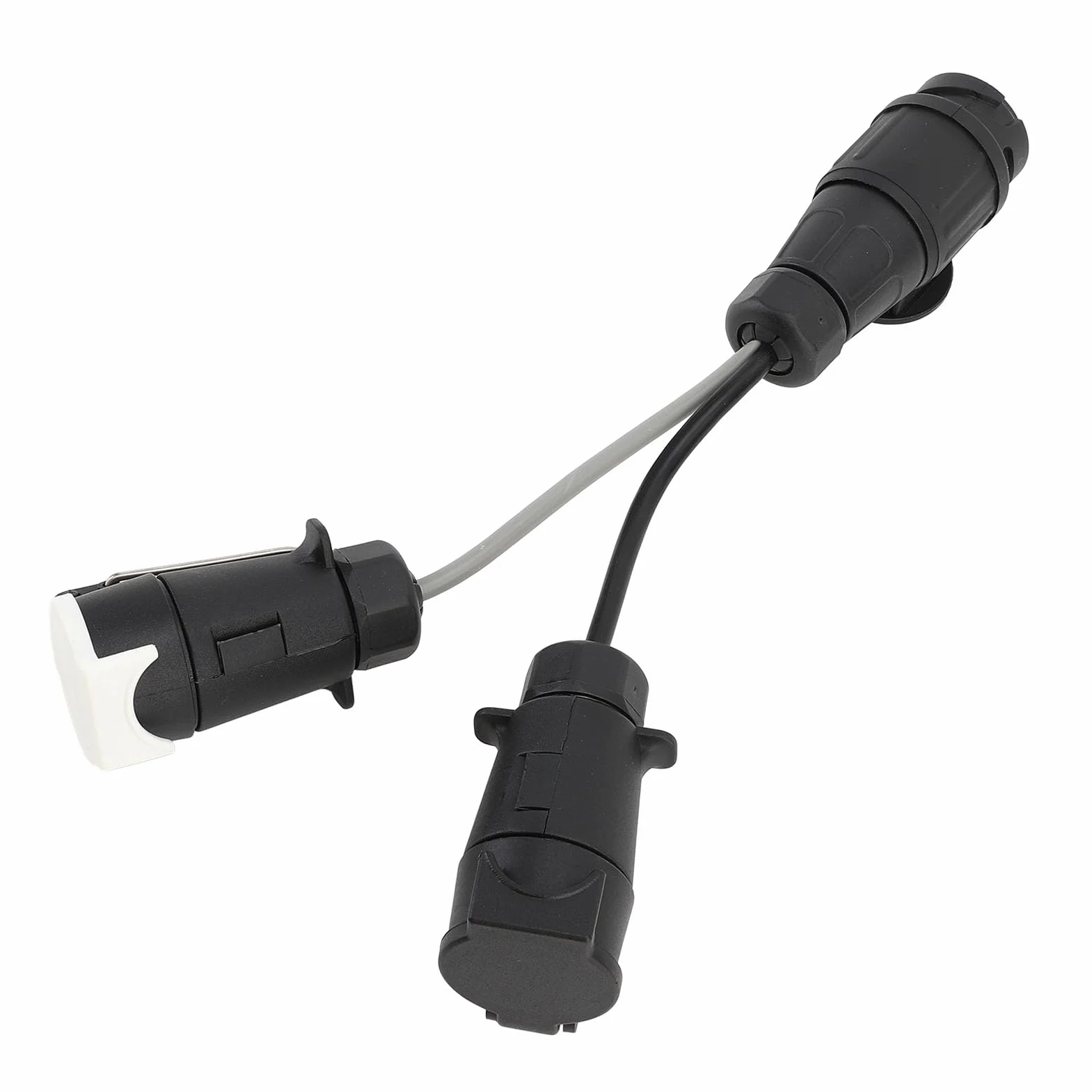Adapter przyczepy 12 V podwójne gniazdo holownicze 7-pin 13-pin
